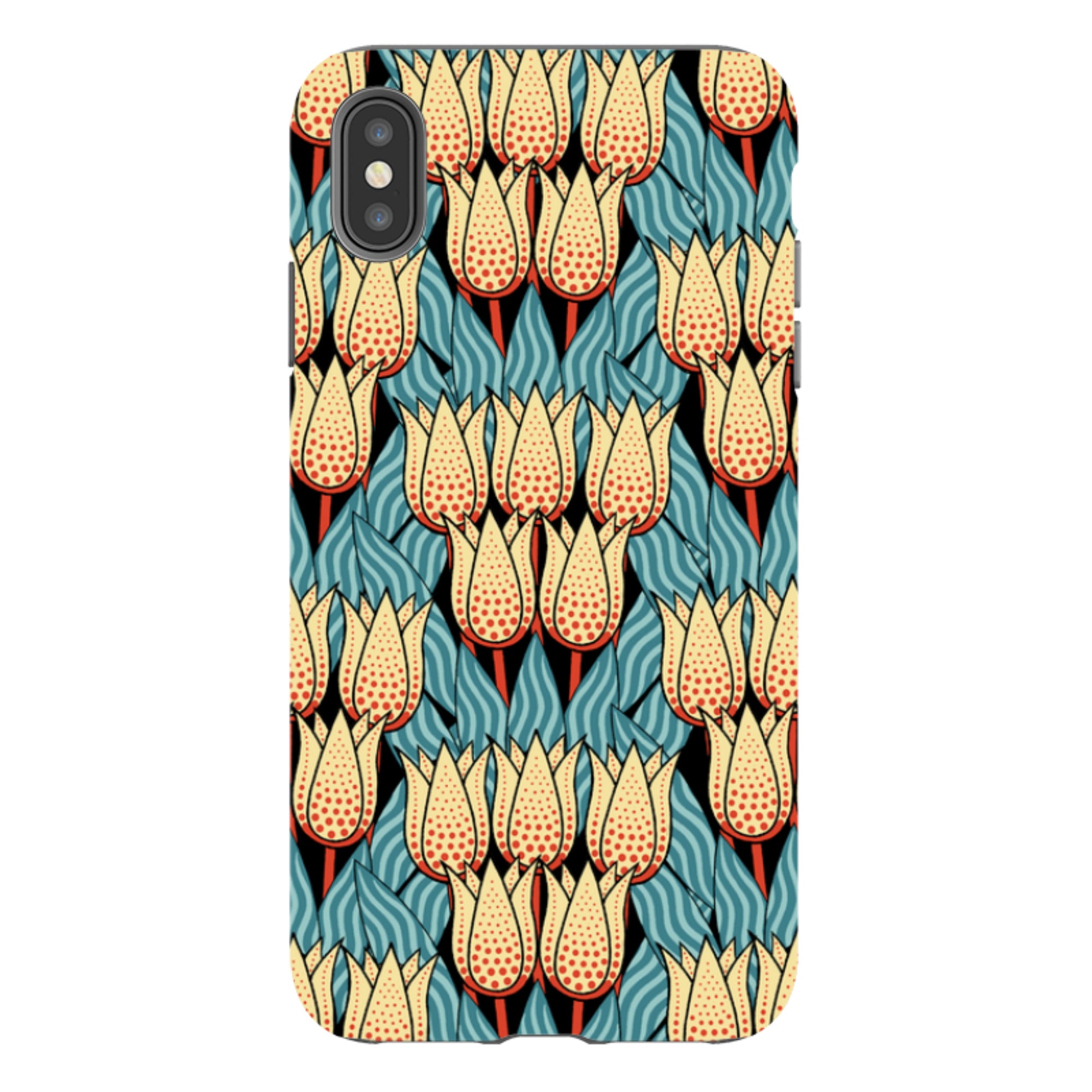 iPhone Tough Case - Spotty Tulip By Cressida Bell