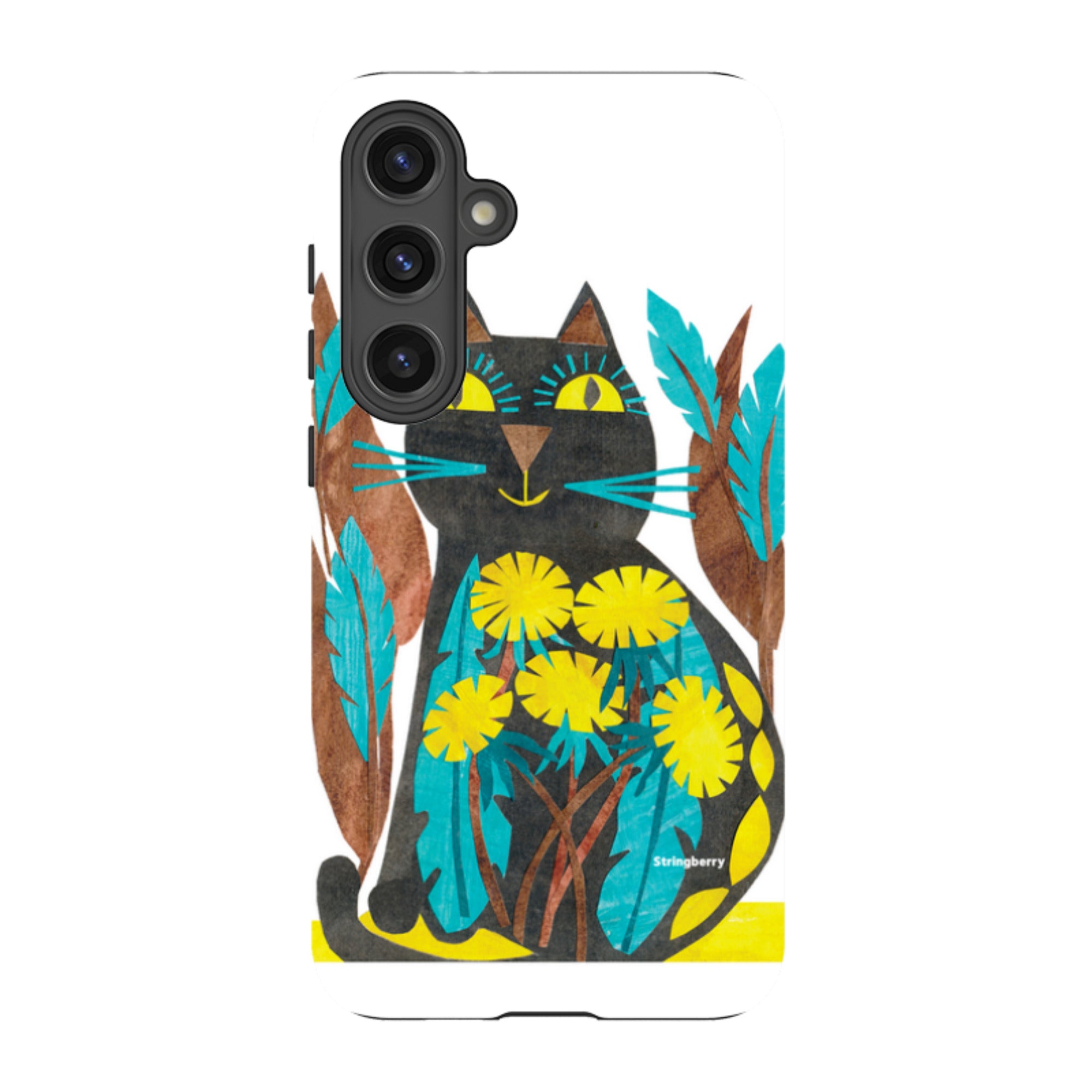 Samsung Tough Case - Folk Cat By Tracey English