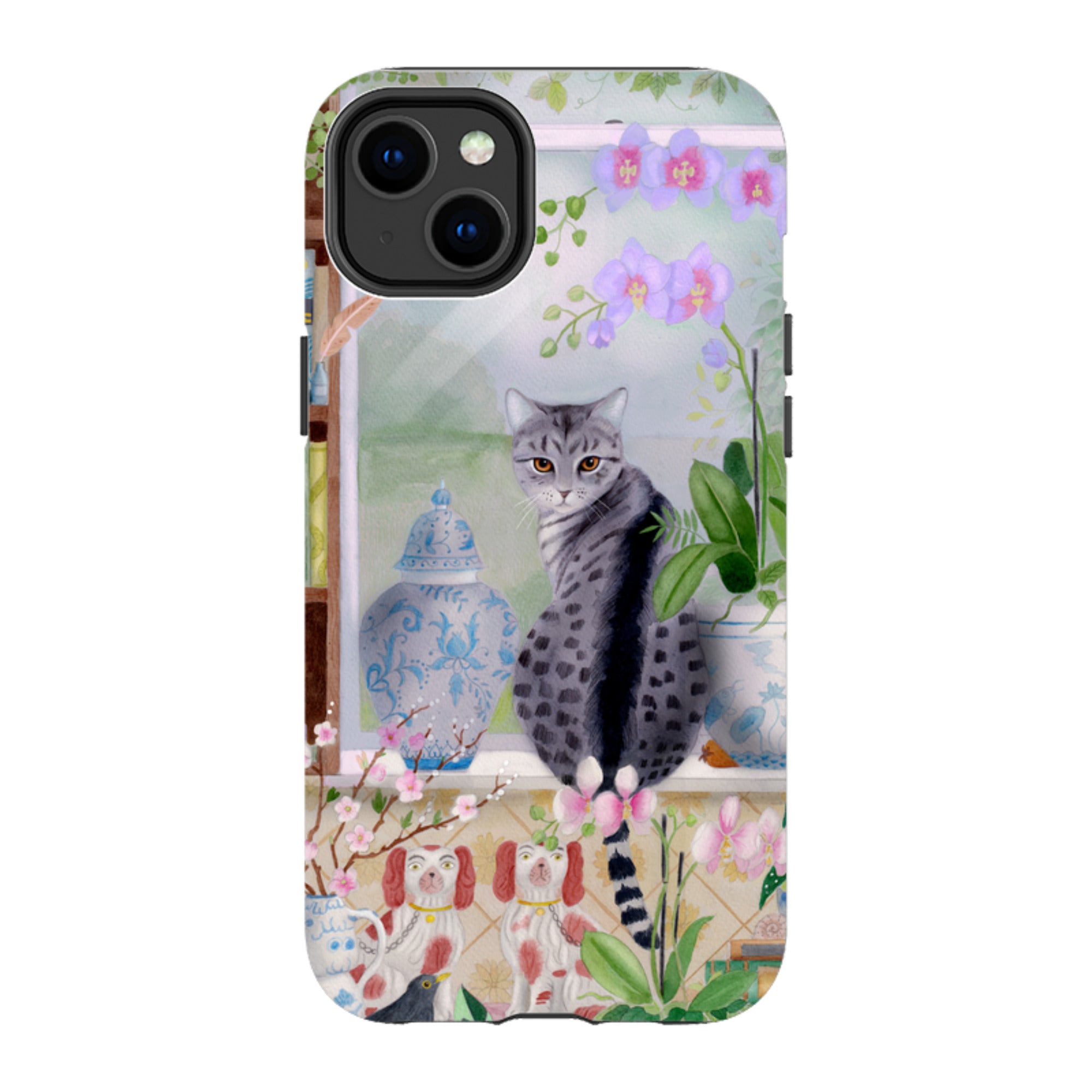iPhone Tough Case - Cat In Window By Bex Parkin