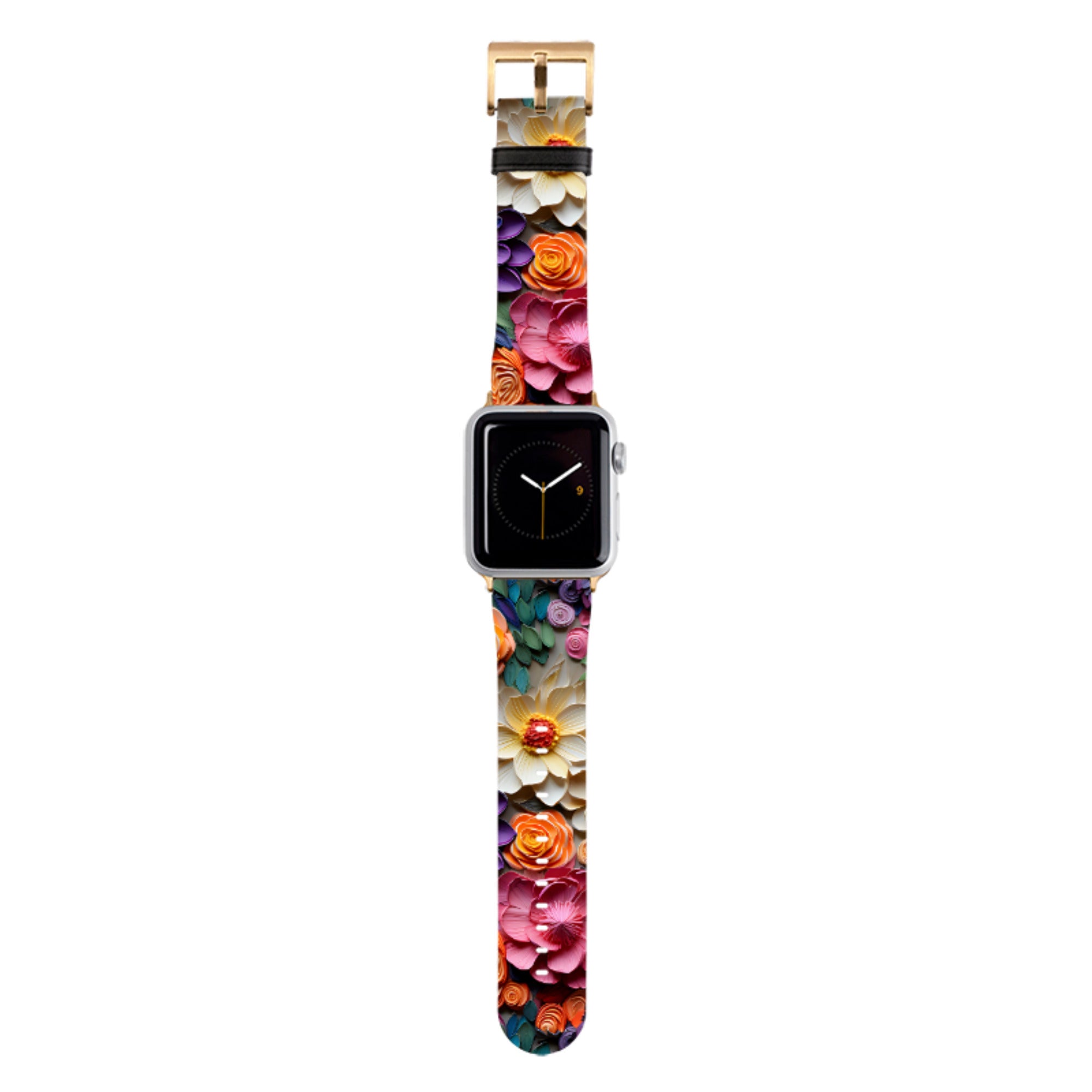 Violet Floral Apple Watch Strap