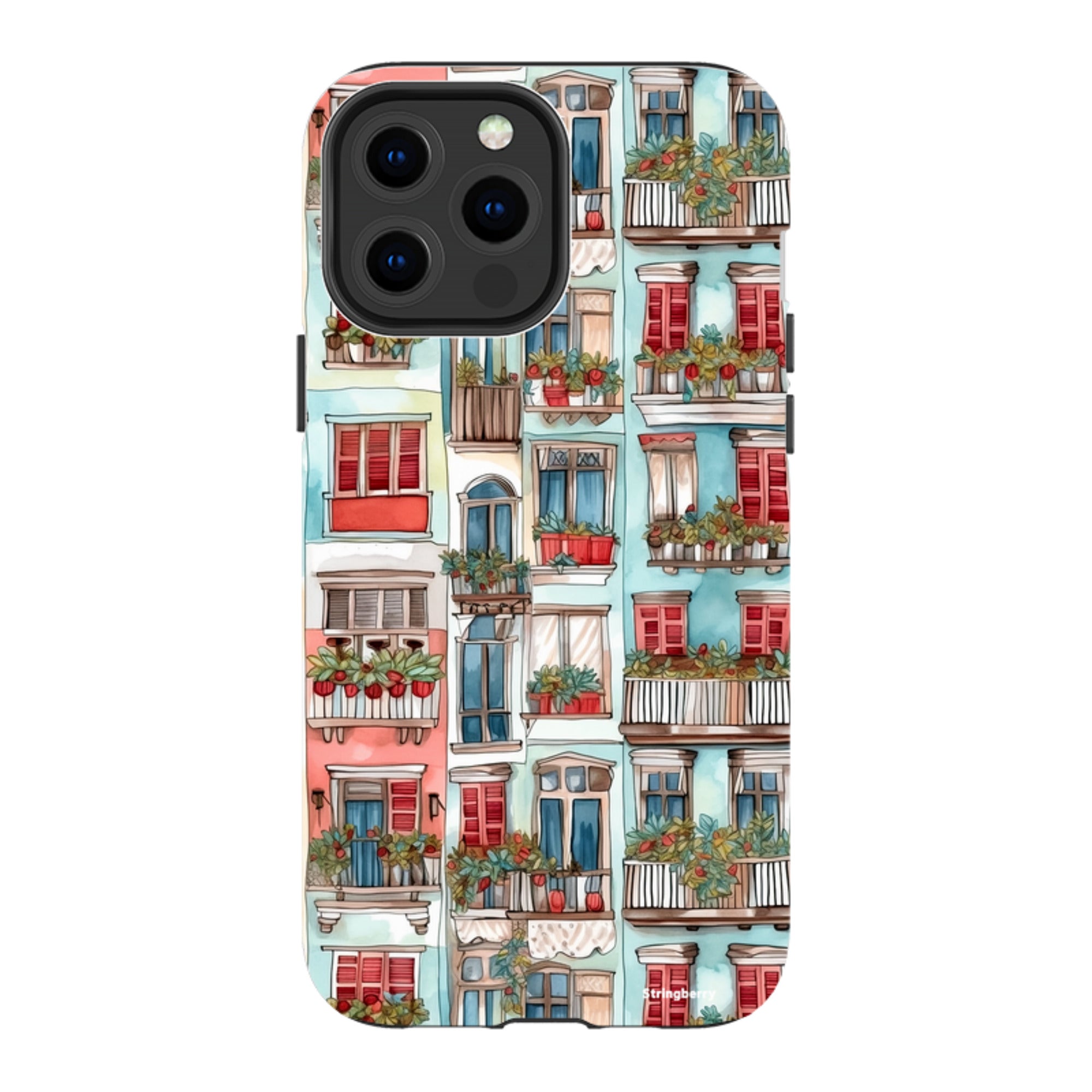 iPhone Tough Case - Floral Balcony