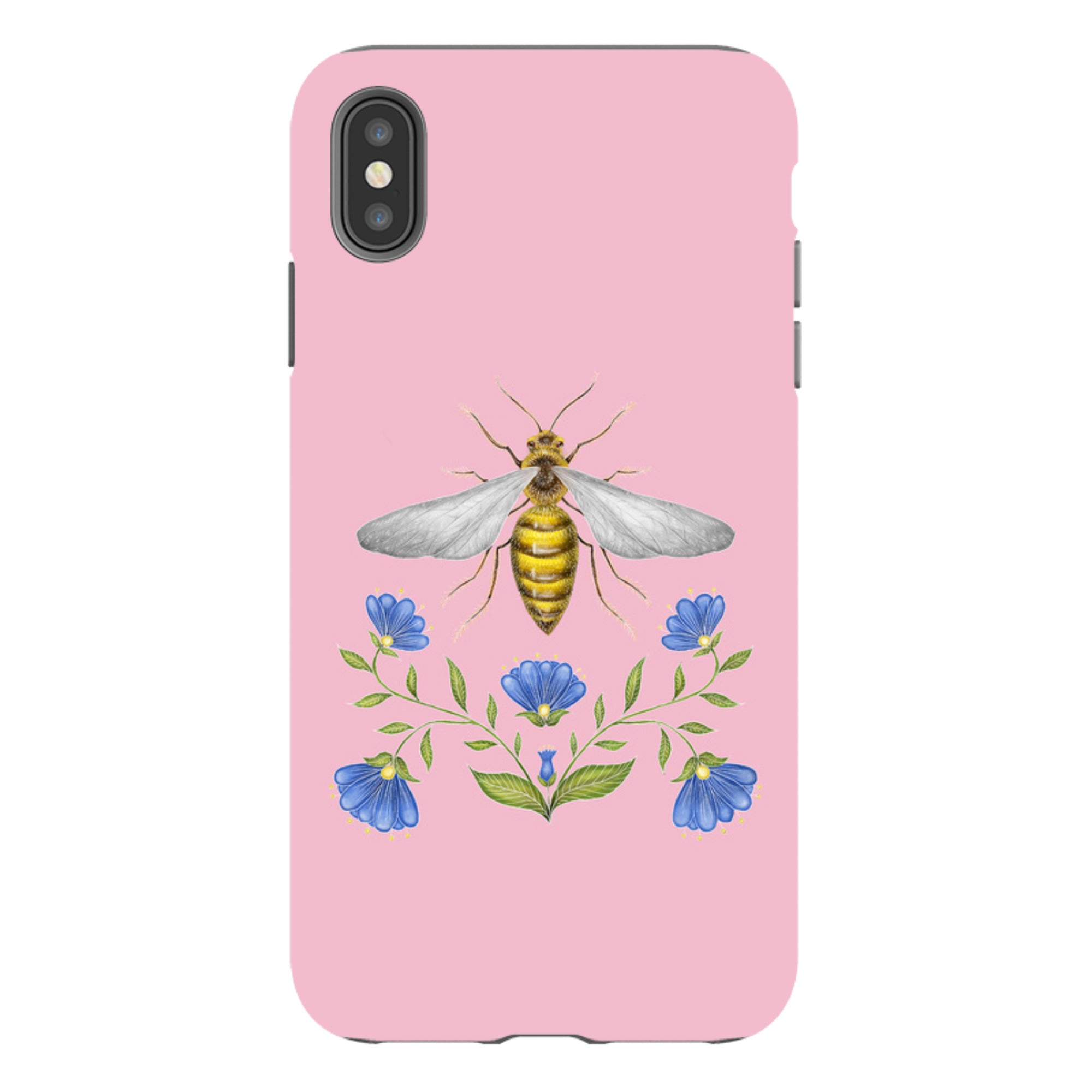 iPhone Tough Case - Wings Of Freedom Pink By Catherine Rowe