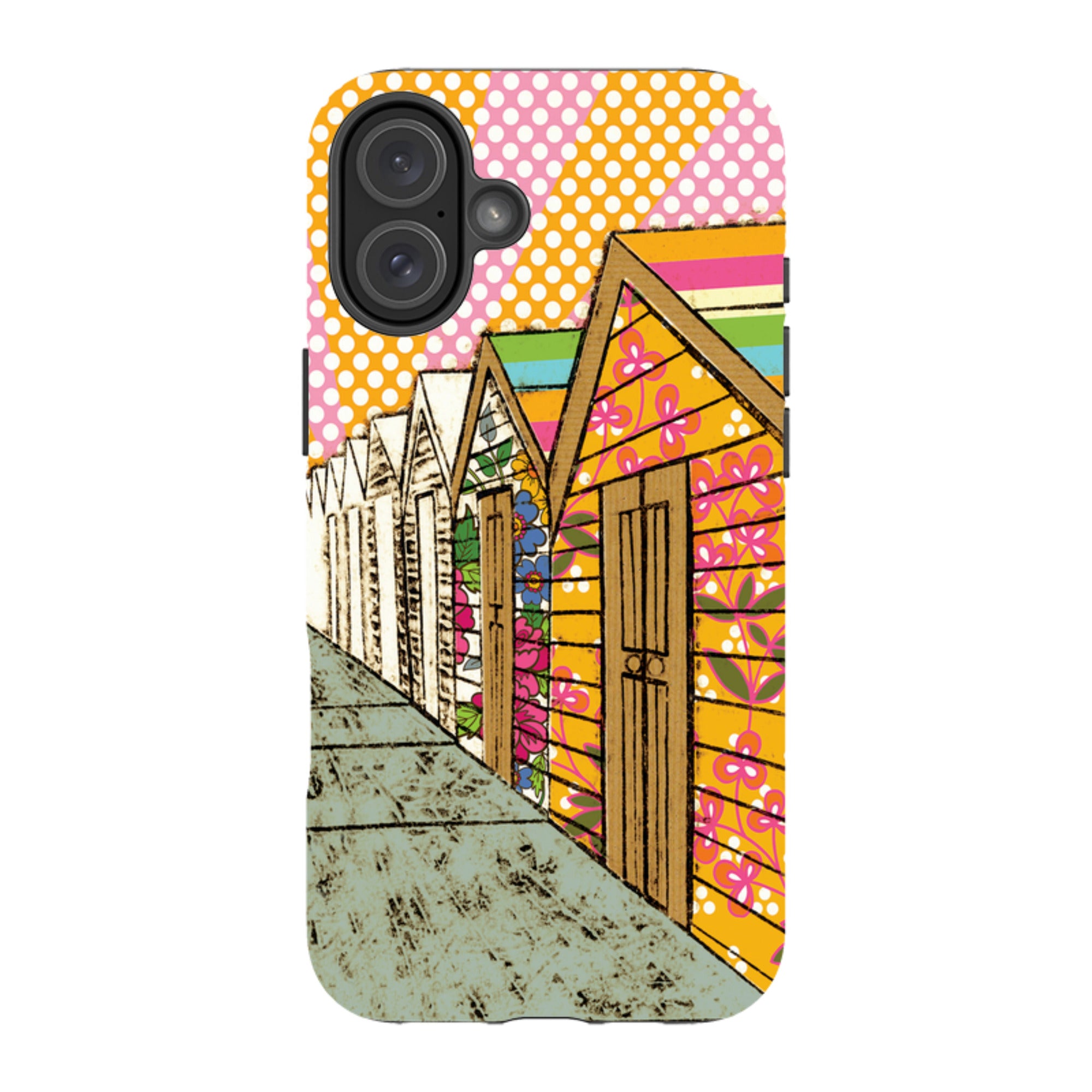 iPhone MagSafe Tough Case -  Beach Huts By Amelia Bowman