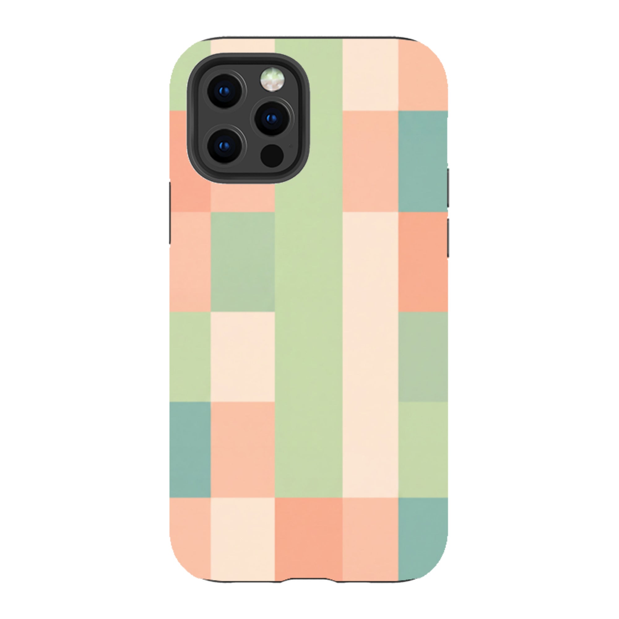 iPhone Tough Case - Pastel Gingham