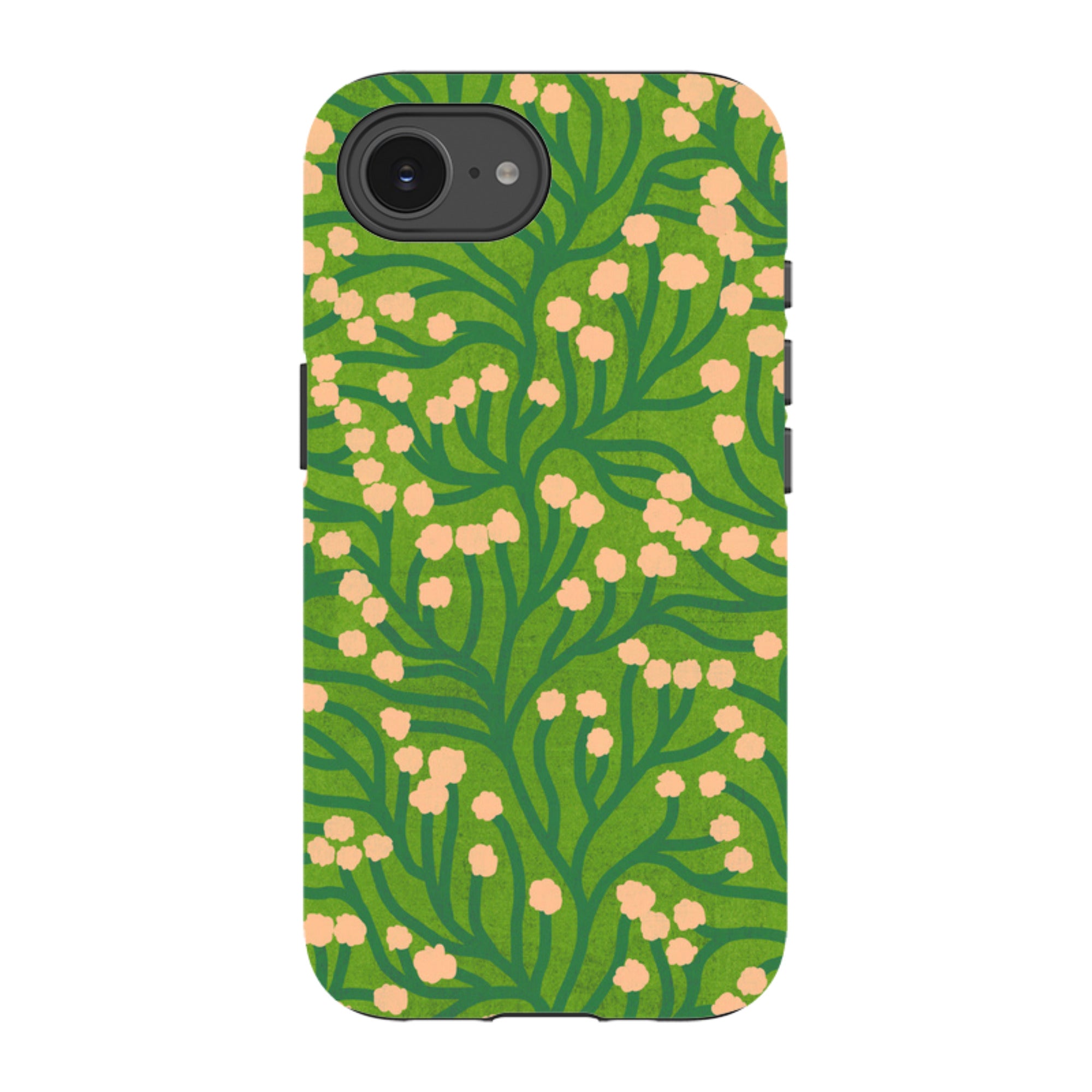 iPhone Tough Case - Vine Pink and Teal By Katherine Quinn