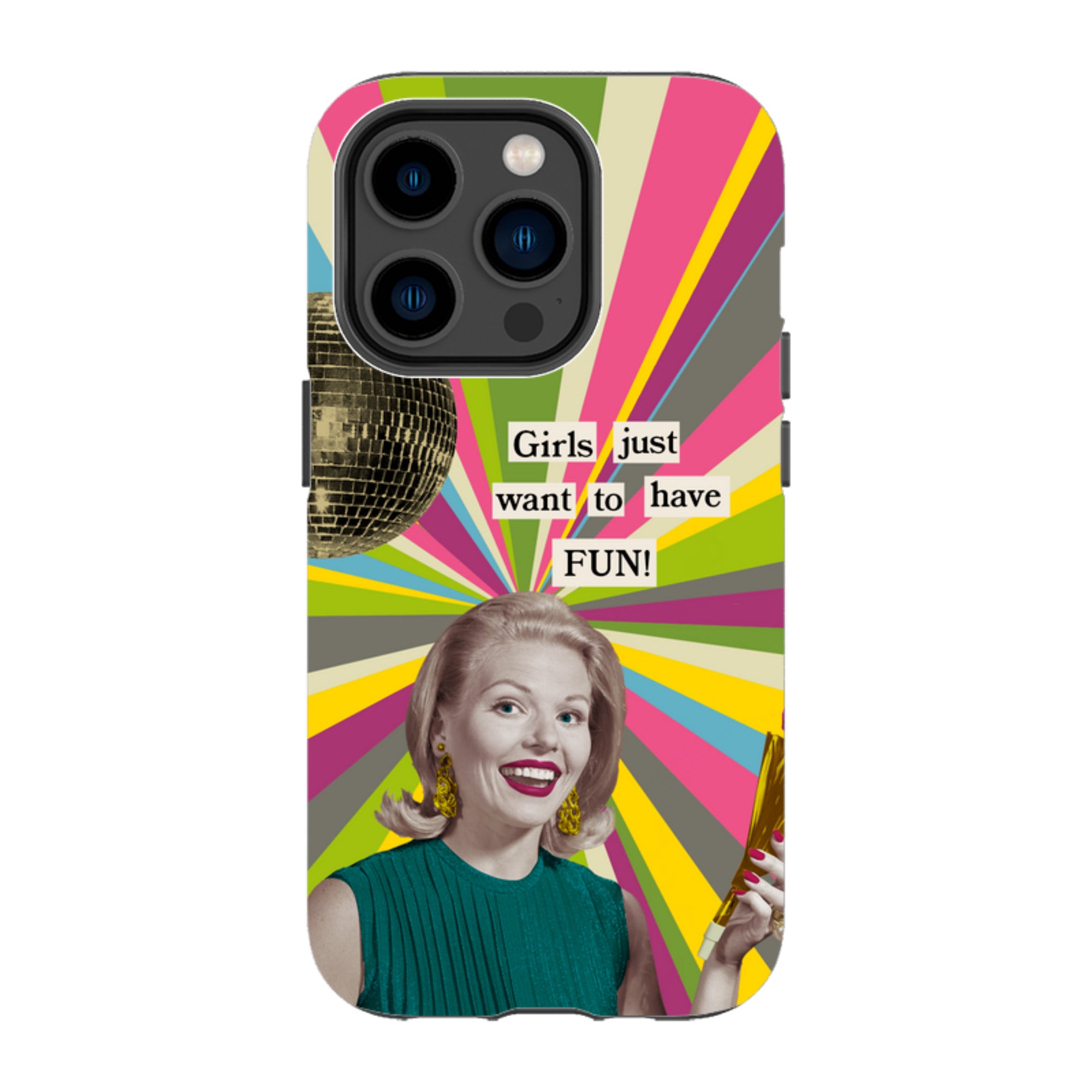 iPhone Tough Case - Girls want to have fun By Clare Jordan