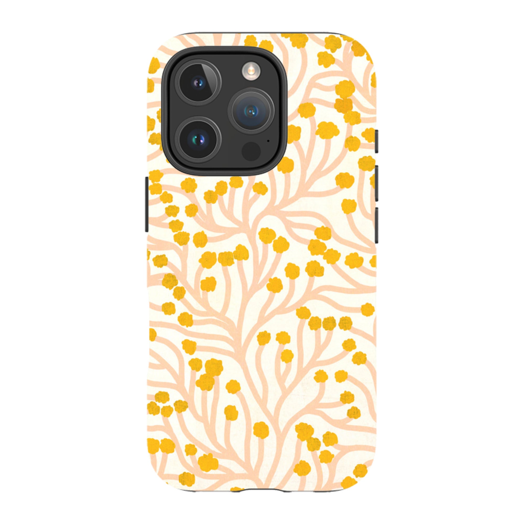 iPhone Tough Case - Vine Pink And Ochre By Katherine Quinn
