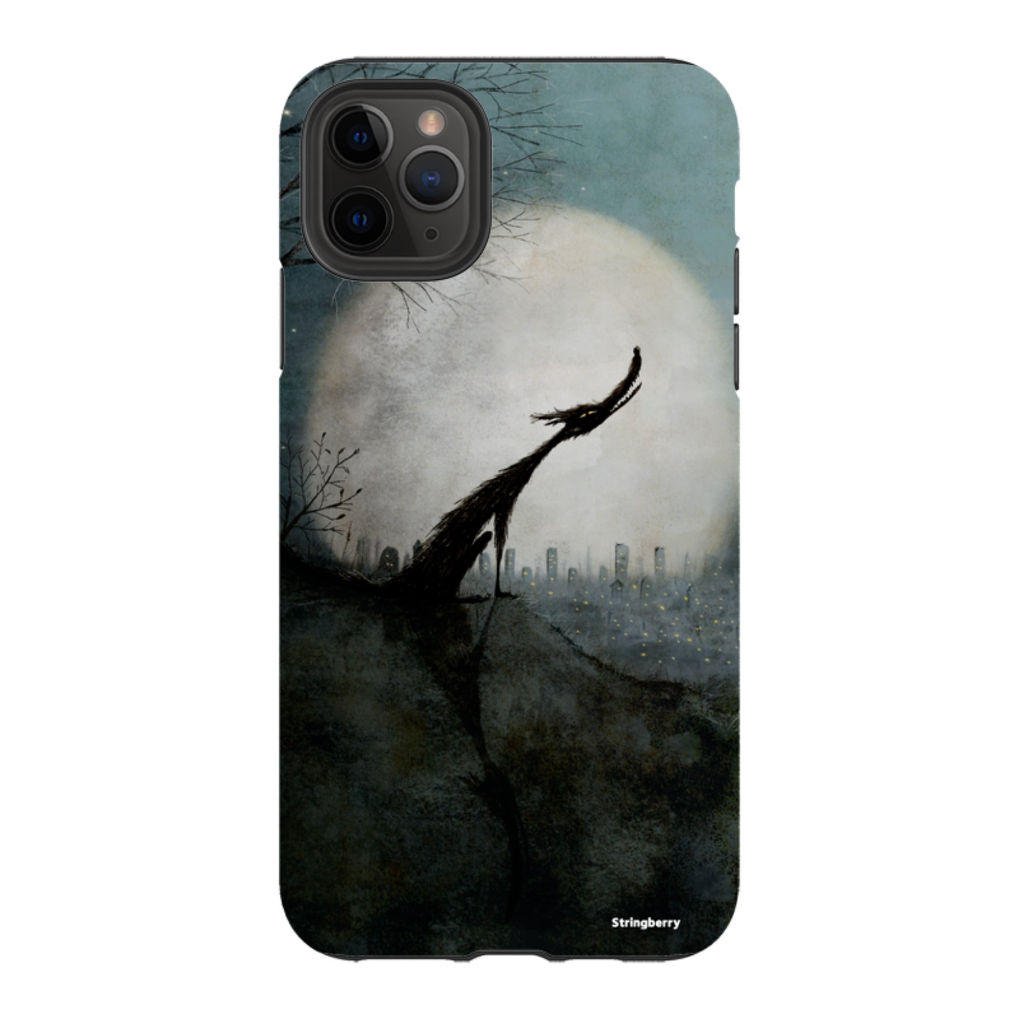 iPhone Tough Case - Wolf Moon By Maja Lindberg