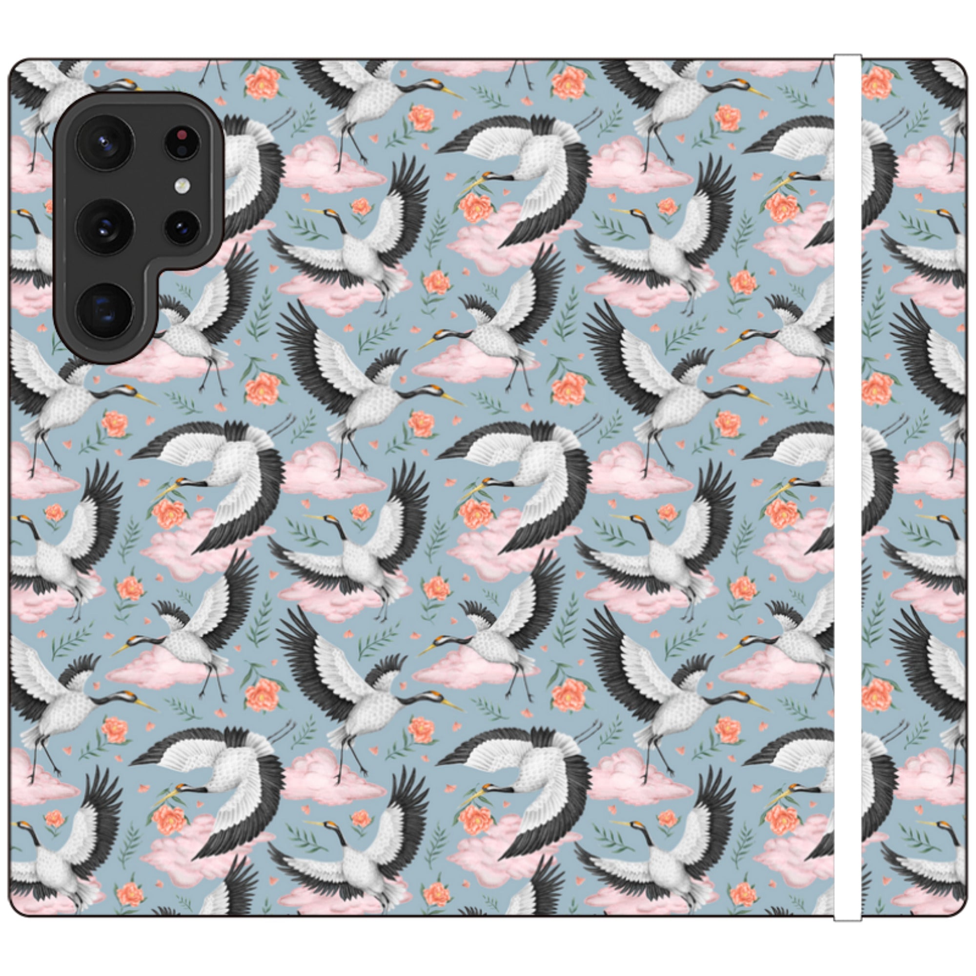 Flight of the Cranes Wallet Case By Catherine Rowe