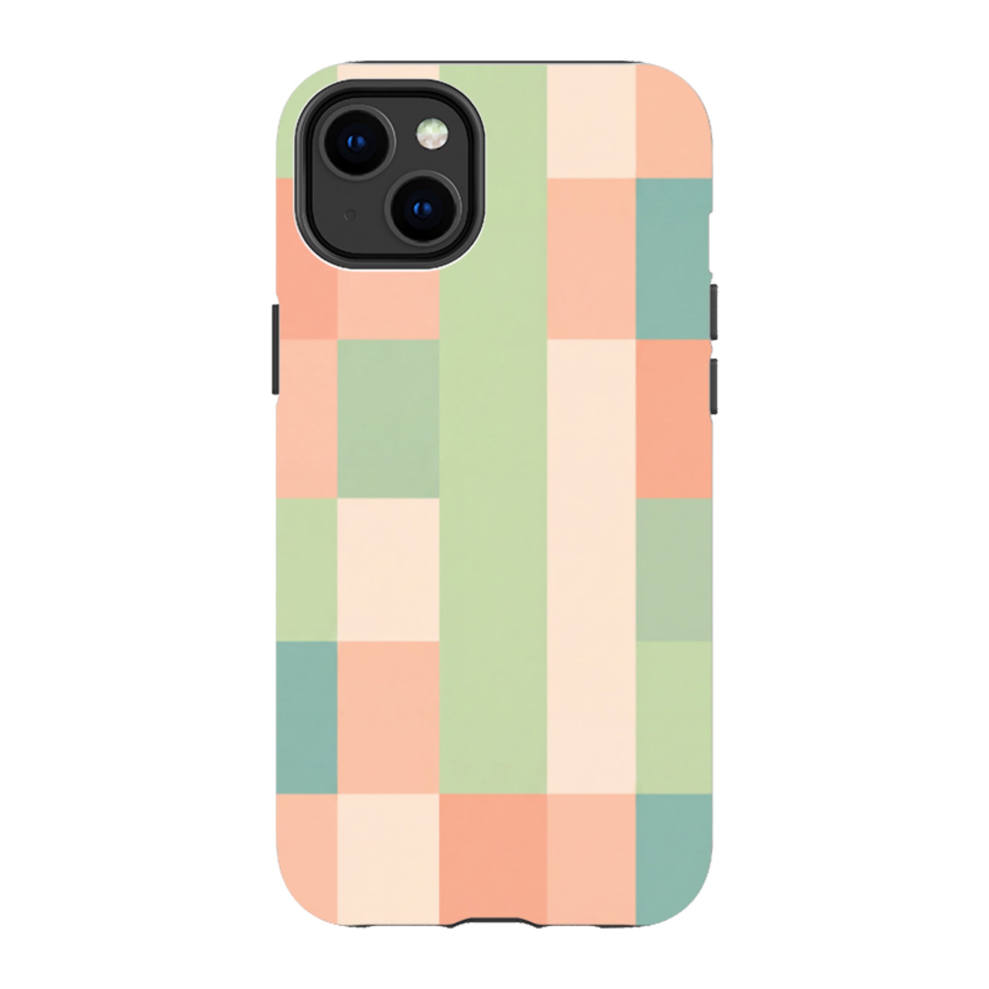 iPhone Tough Case - Pastel Gingham