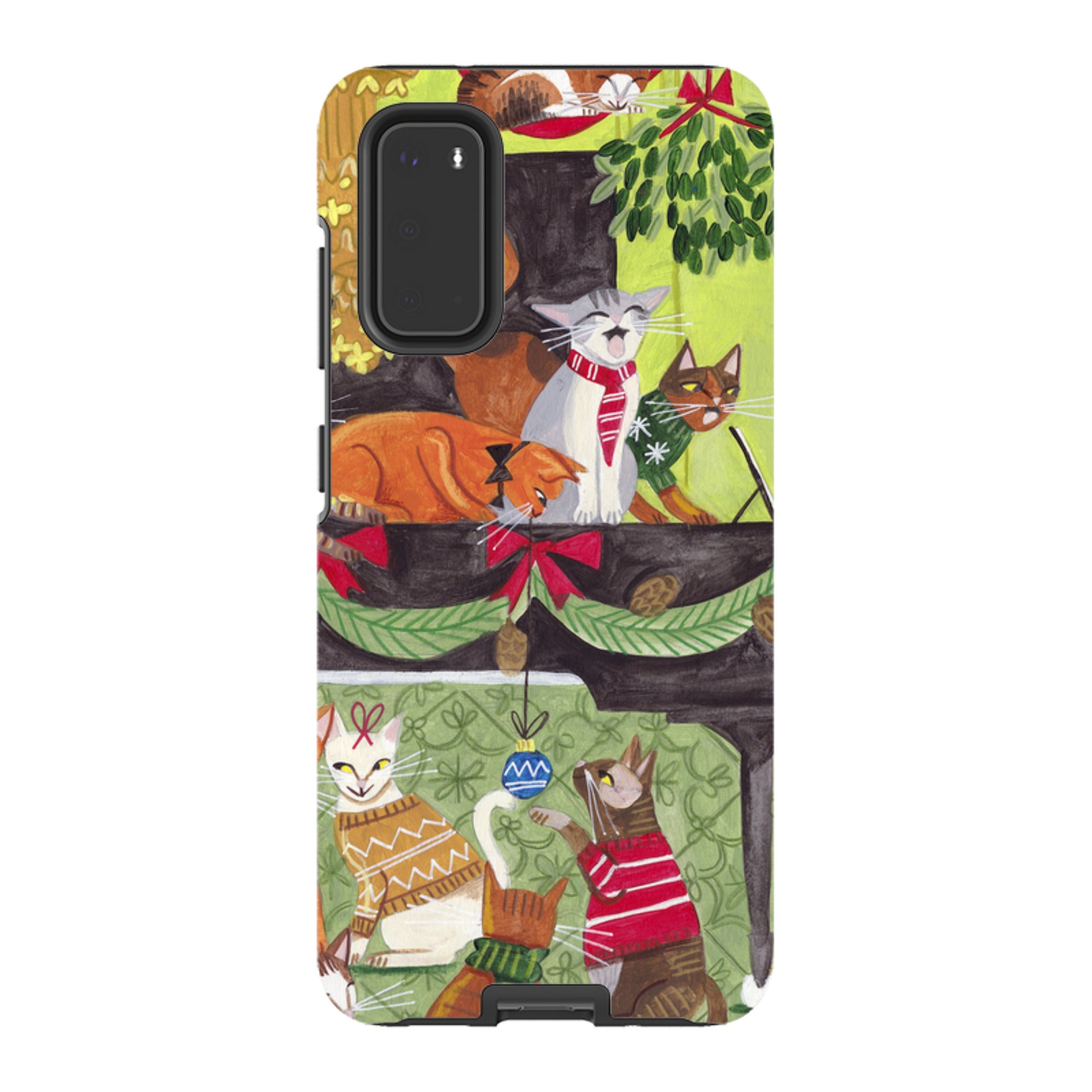 Samsung Tough Case - Christmas cats II By Caroline Bonne Muller