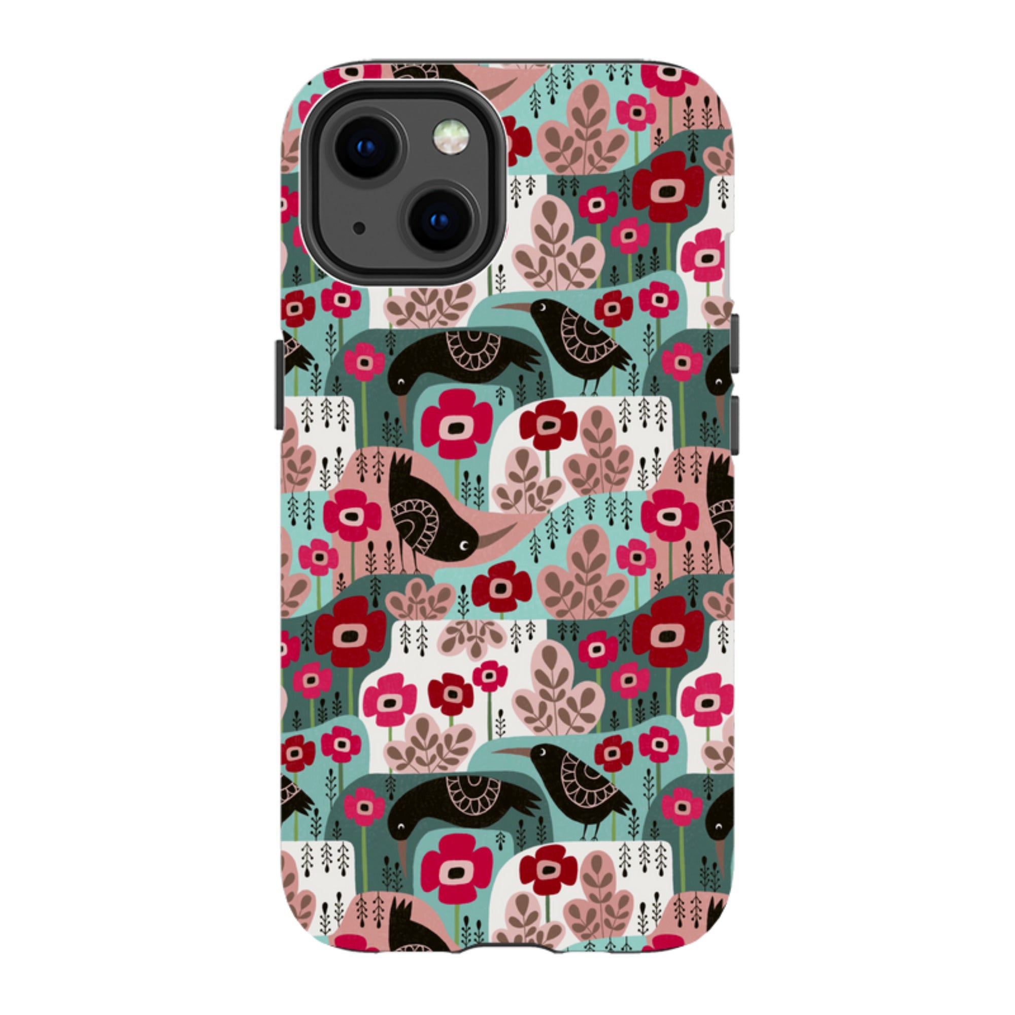 iPhone Tough Case - Poppies And Crow By Suzy Taylor