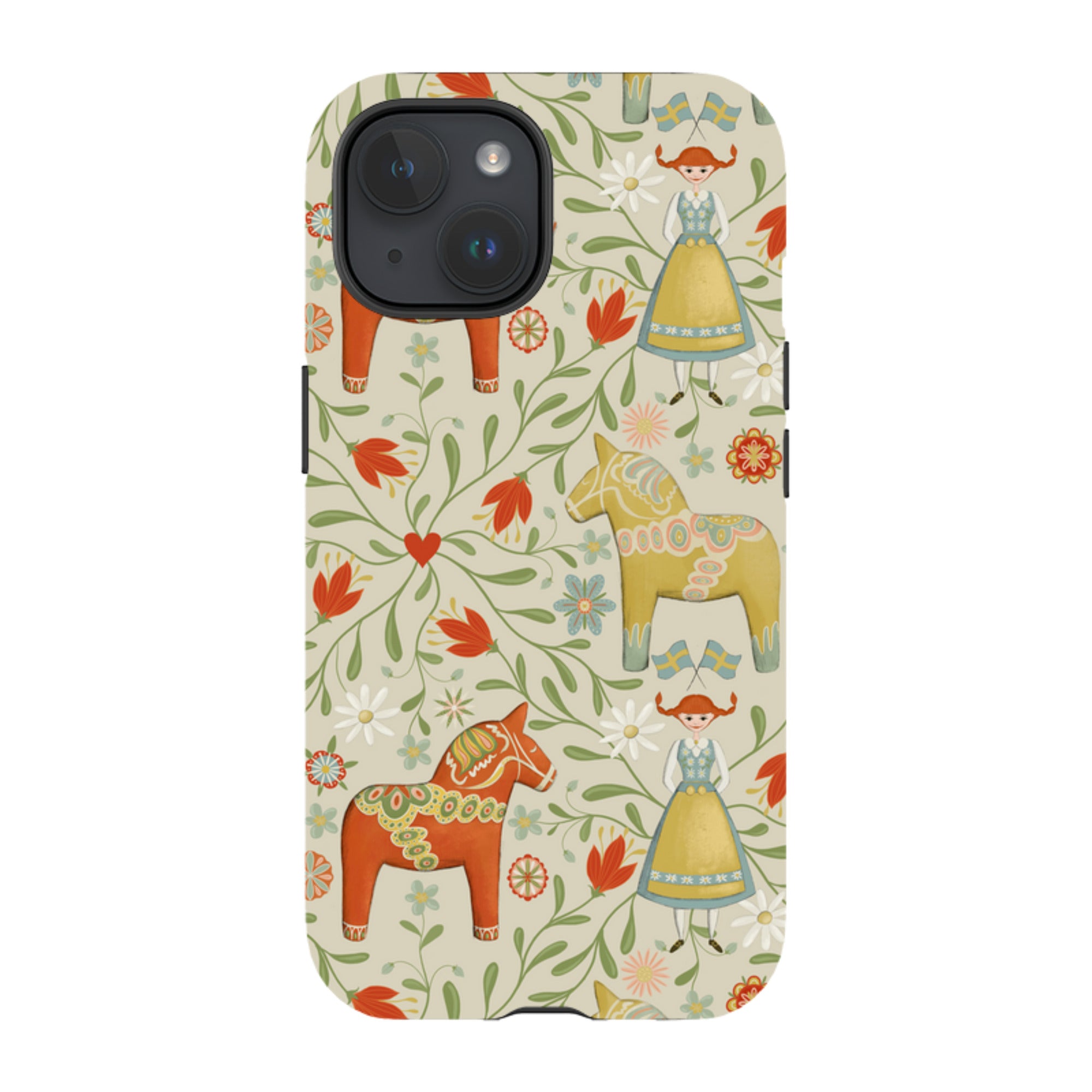 iPhone MagSafe Tough Case - Dala Horse By Maja Lindberg