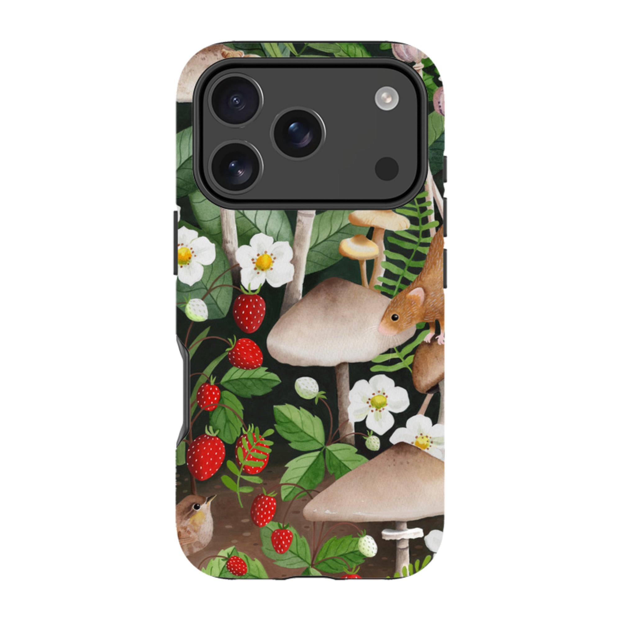 iPhone Tough Case - Strawberry Patch By Bex Parkin