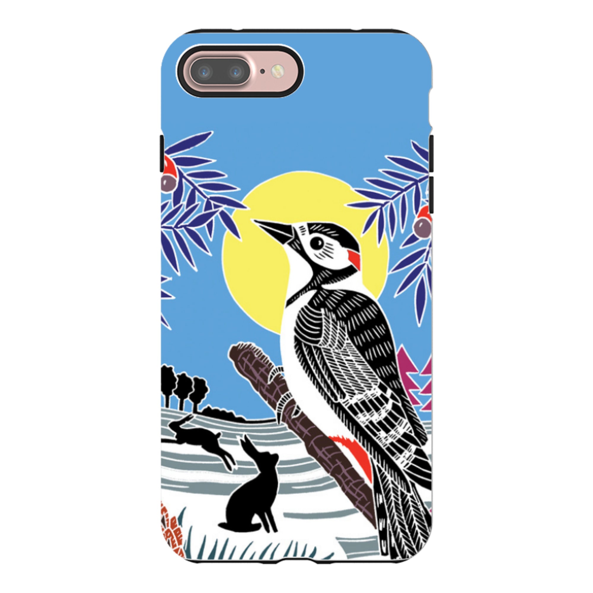 iPhone Tough Case - Woodpecker Yellow By Kate Heiss