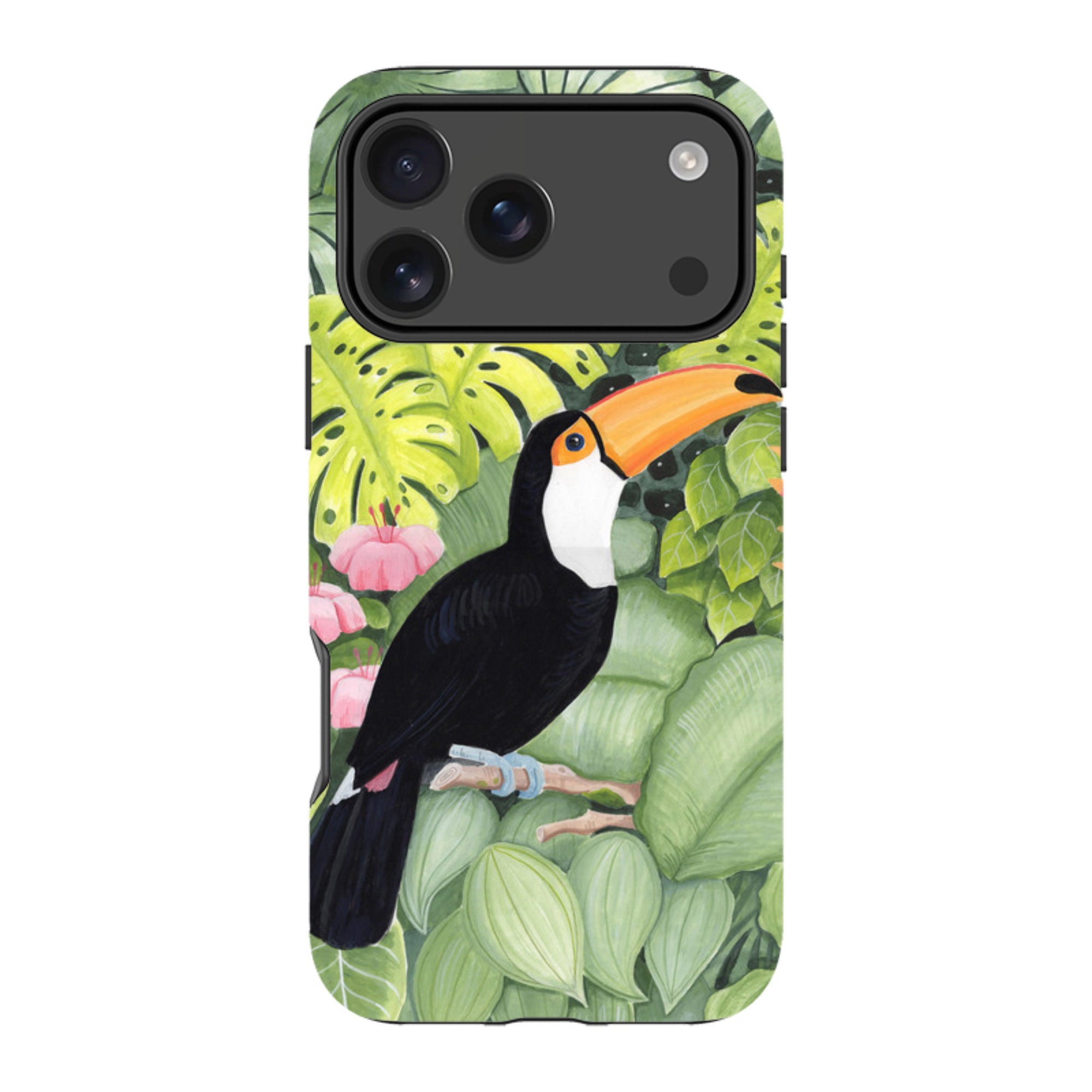 iPhone Tough Case - Toucan In Leaves By Bex Parkin