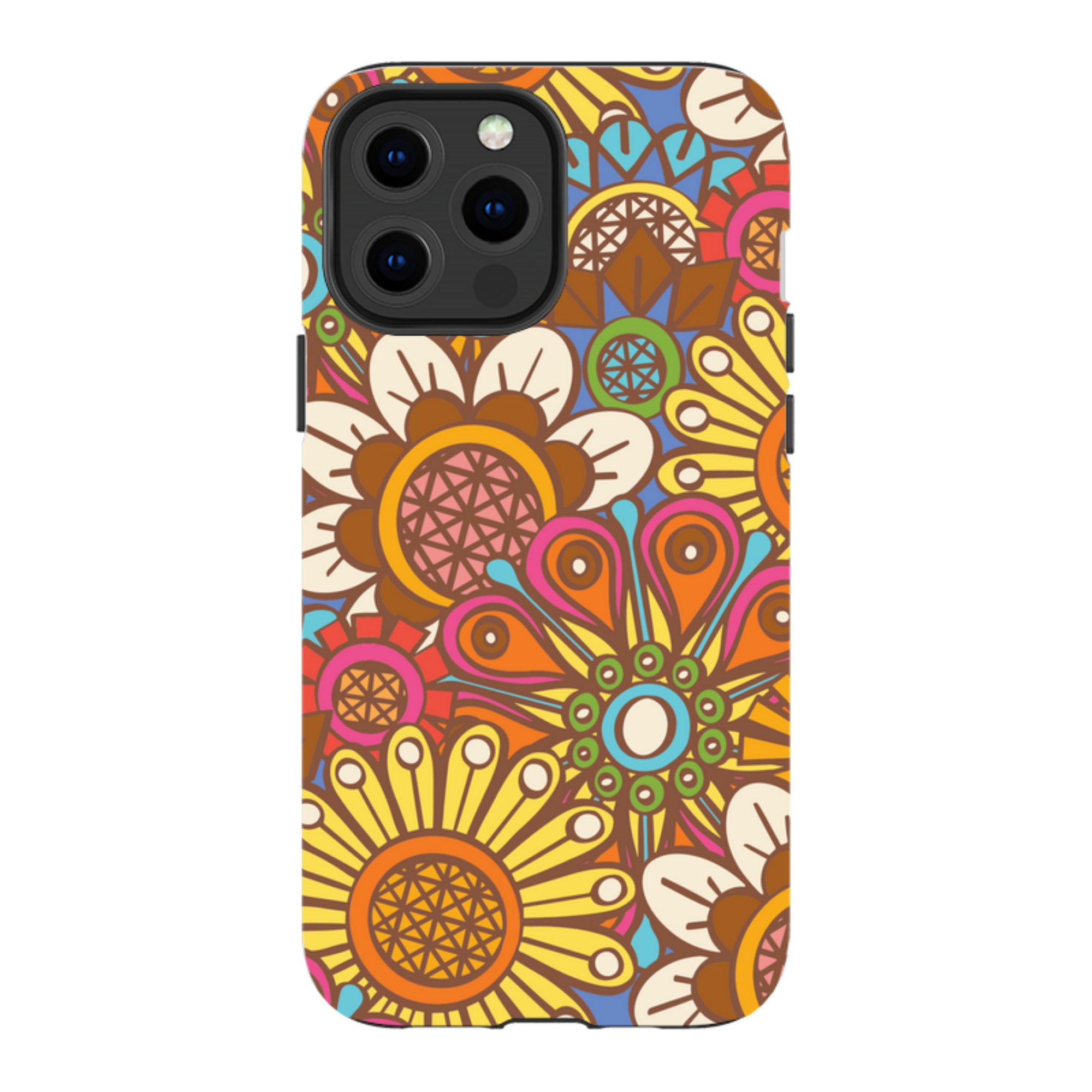 iPhone MagSafe Tough Case - Retro Posy Brights By Amelia Bowman