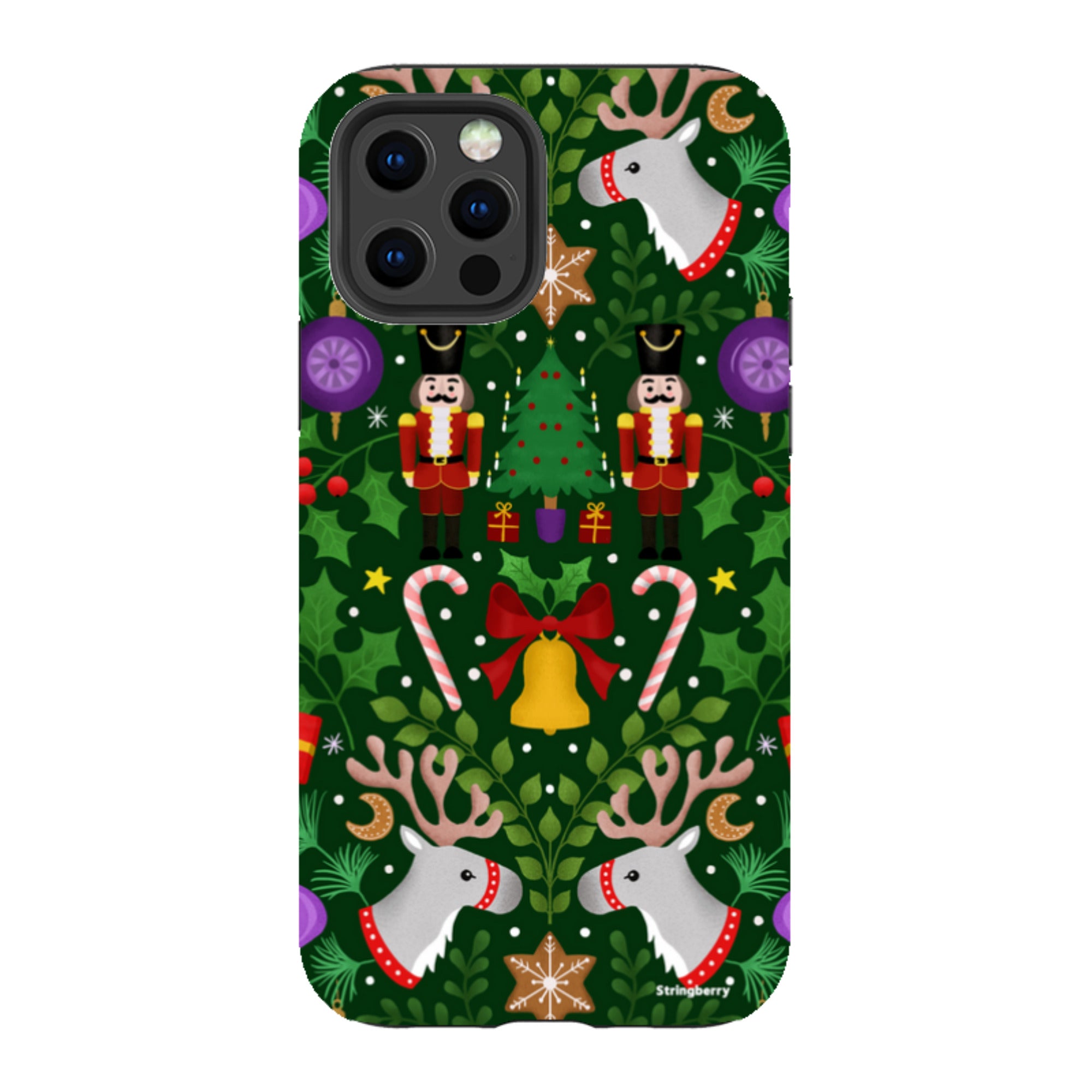 iPhone Tough Case - Xmas Pattern I By Bex Parkin