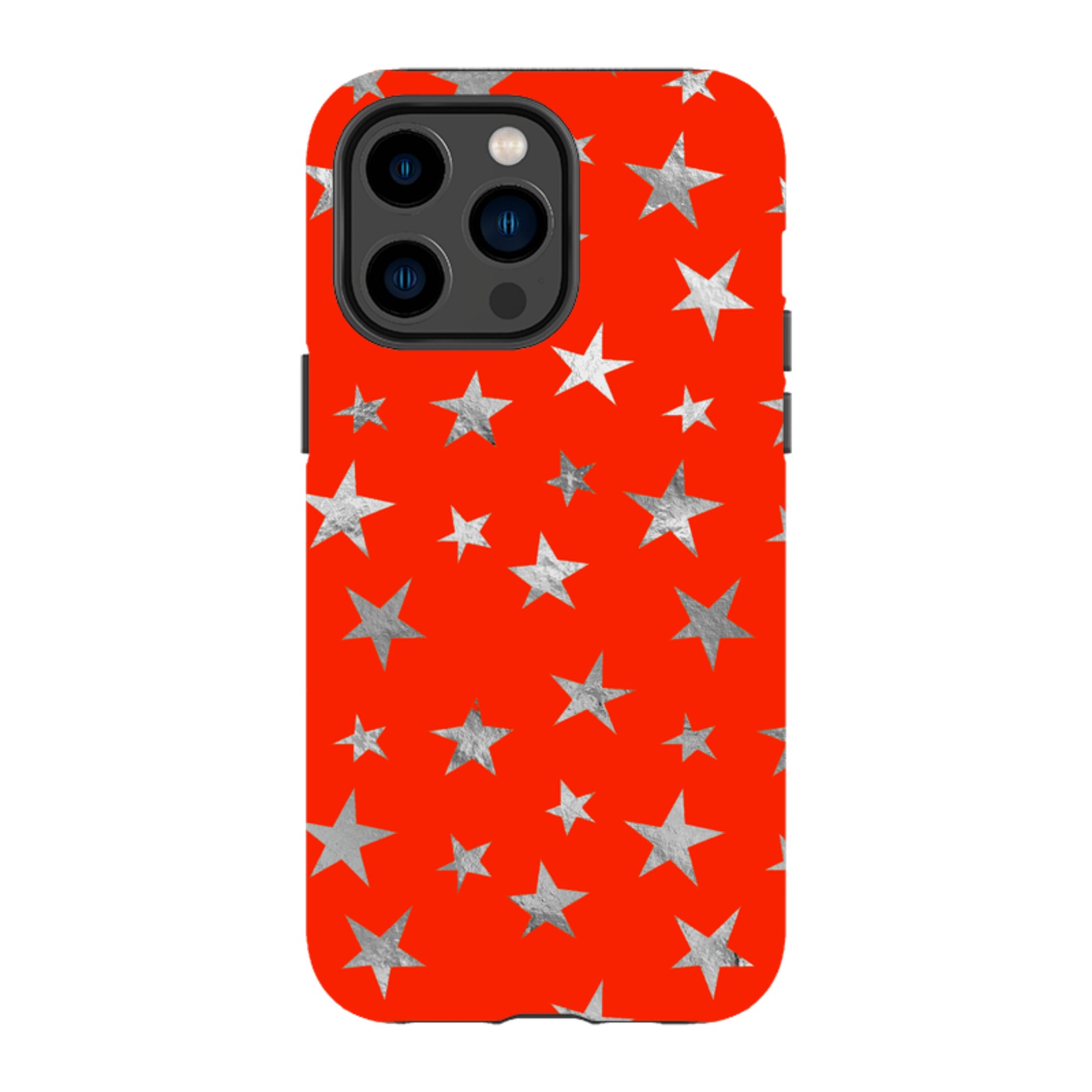 iPhone MagSafe Tough Case - Red and Silver Stars
