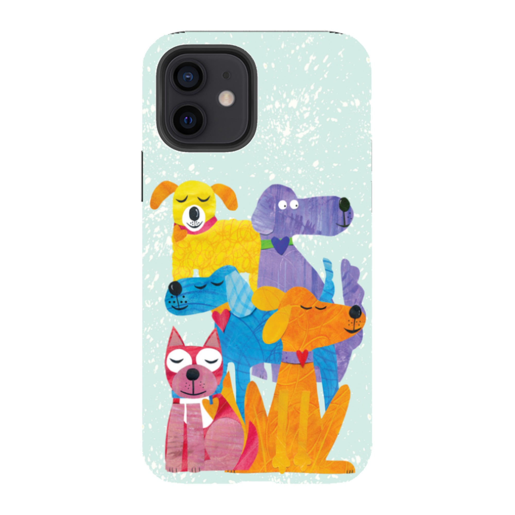 iPhone Tough Case - Patch Work Pups By Tracey English
