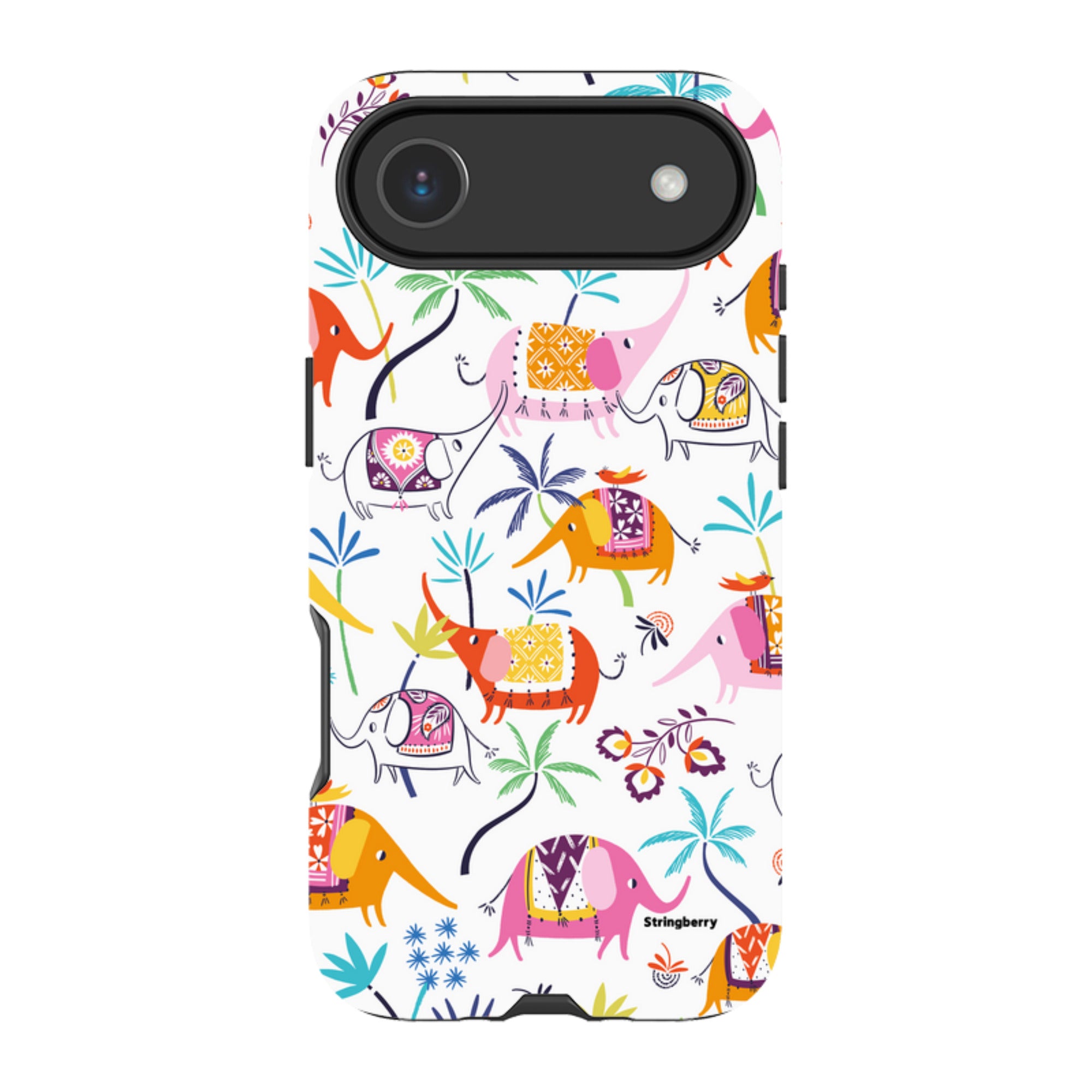 iPhone Tough Case - Elephants And Trees By Ali Brookes