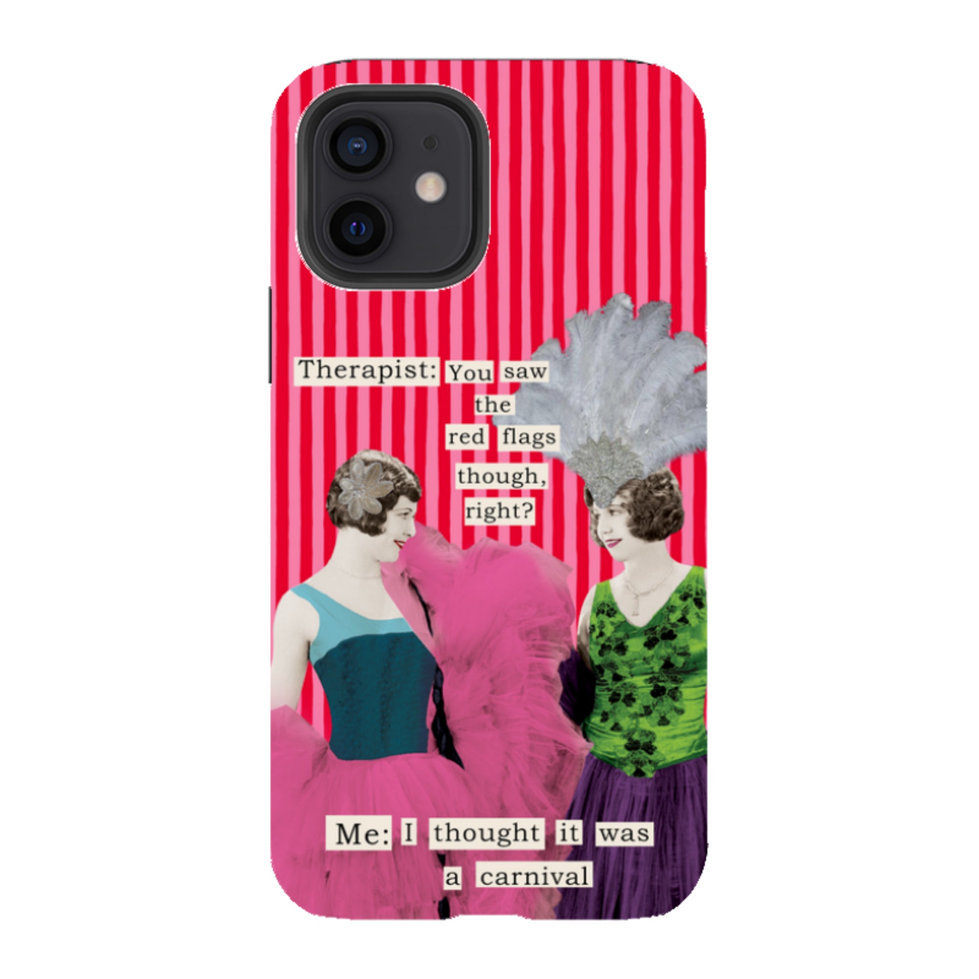 iPhone Tough Case - Therapist Red Flag By Clare Jordan