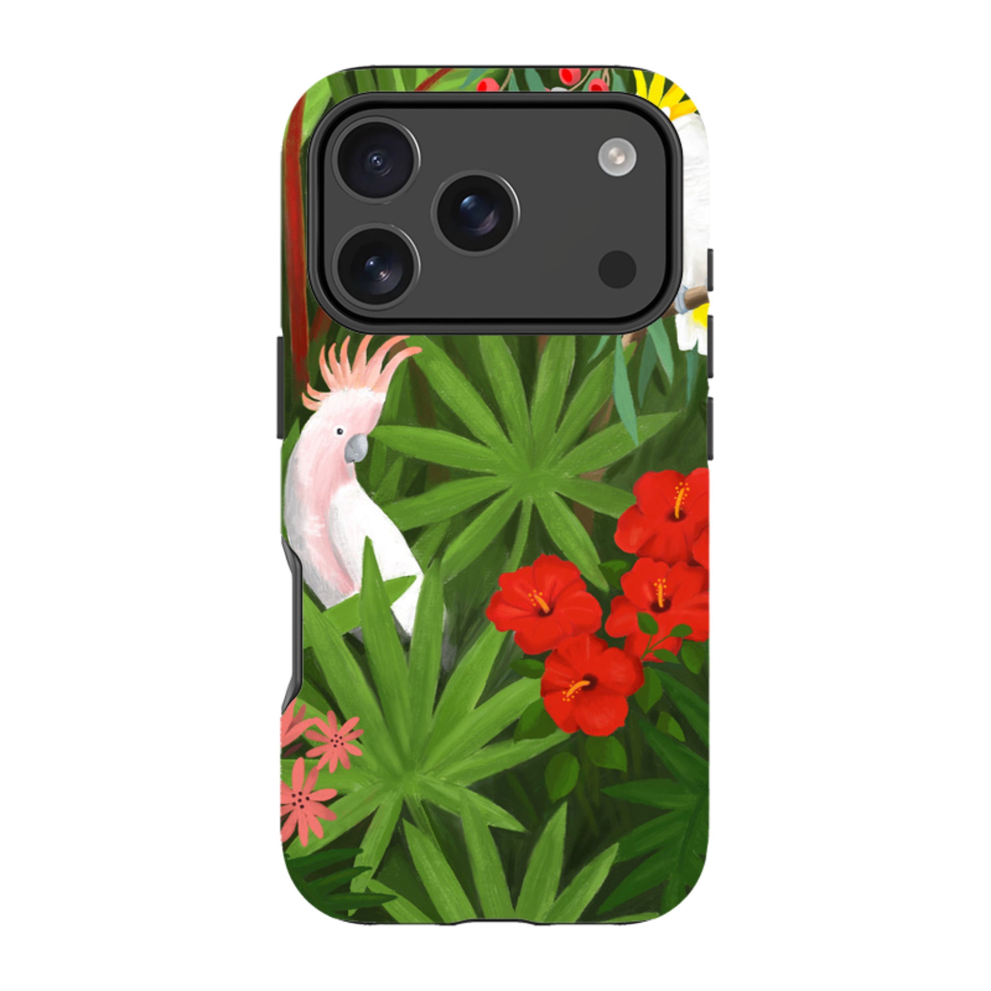 iPhone Tough Case - Cockatoo Jungle By Bex Parkin