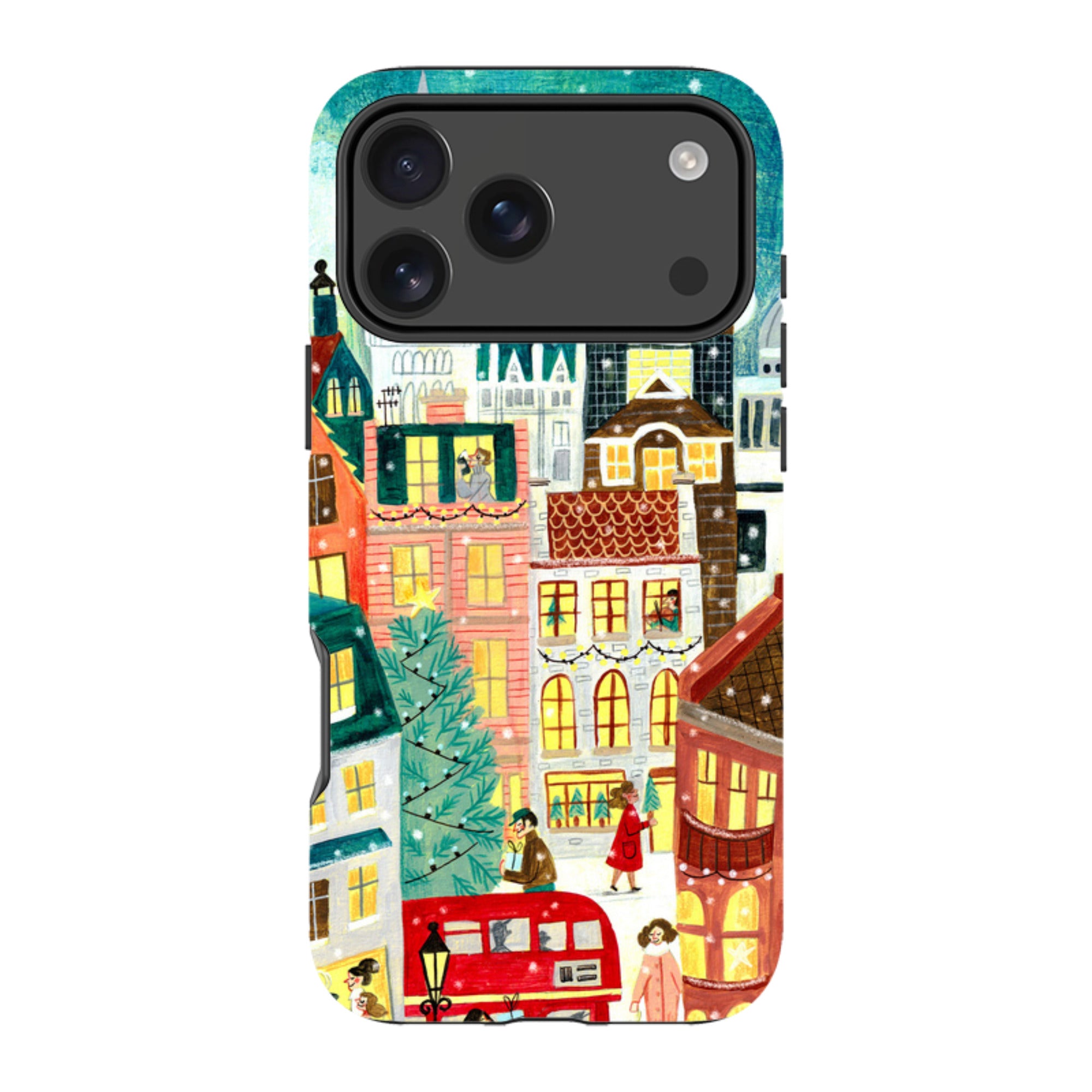 iPhone Tough Case - Xmas In London By Caroline Bonne Muller