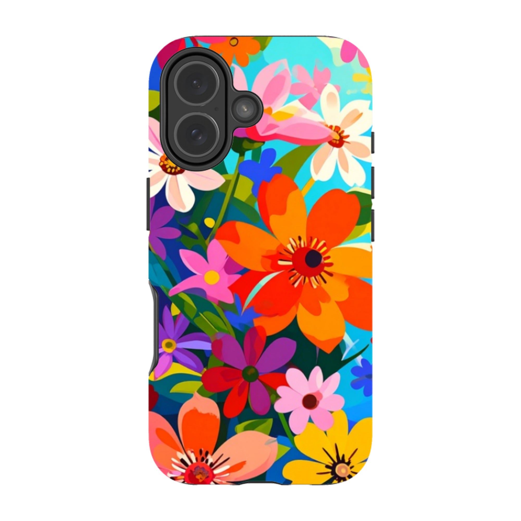 iPhone MagSafe Tough Case - Rainbow Floral