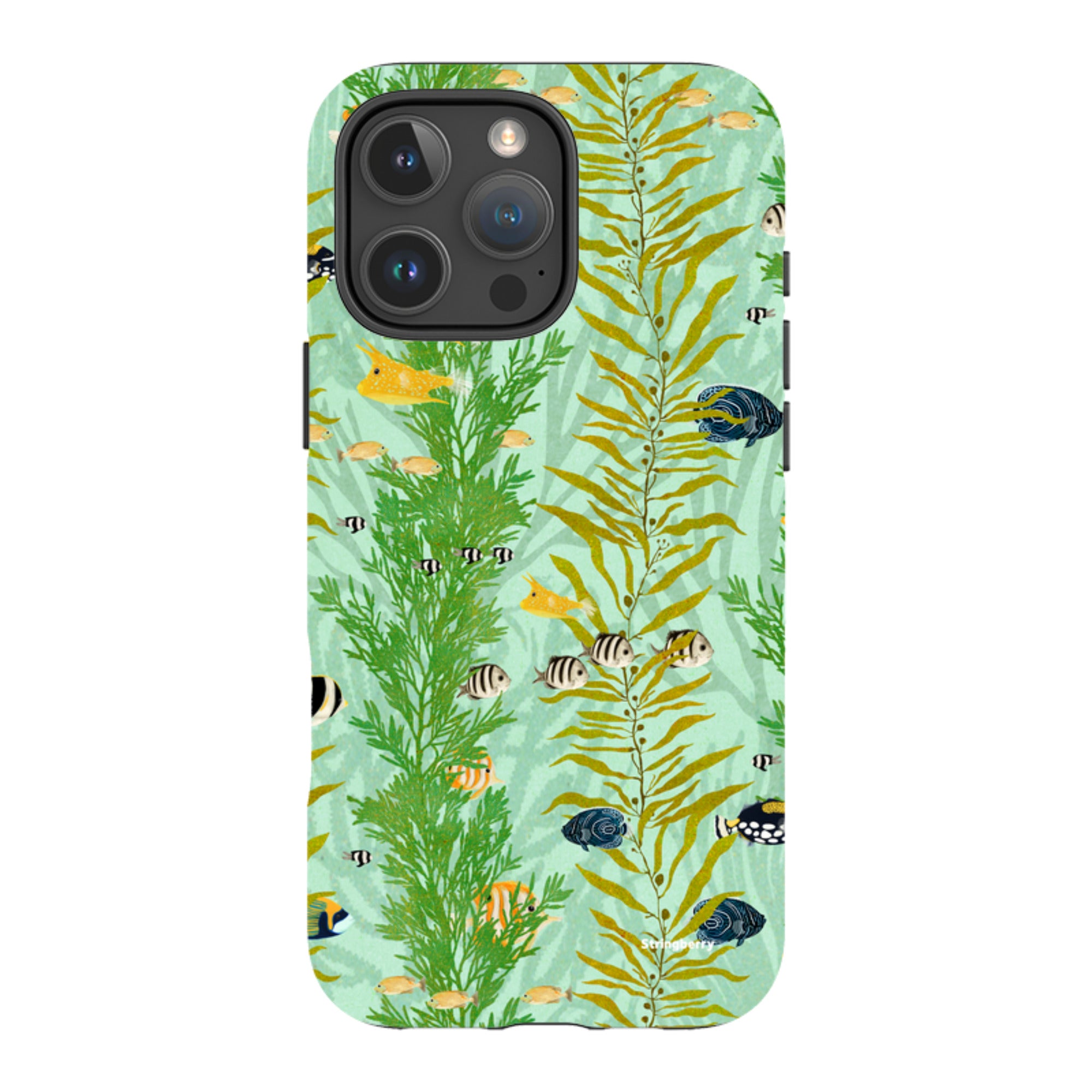 iPhone MagSafe Tough Case - Reef Stripe By Katherine Quinn