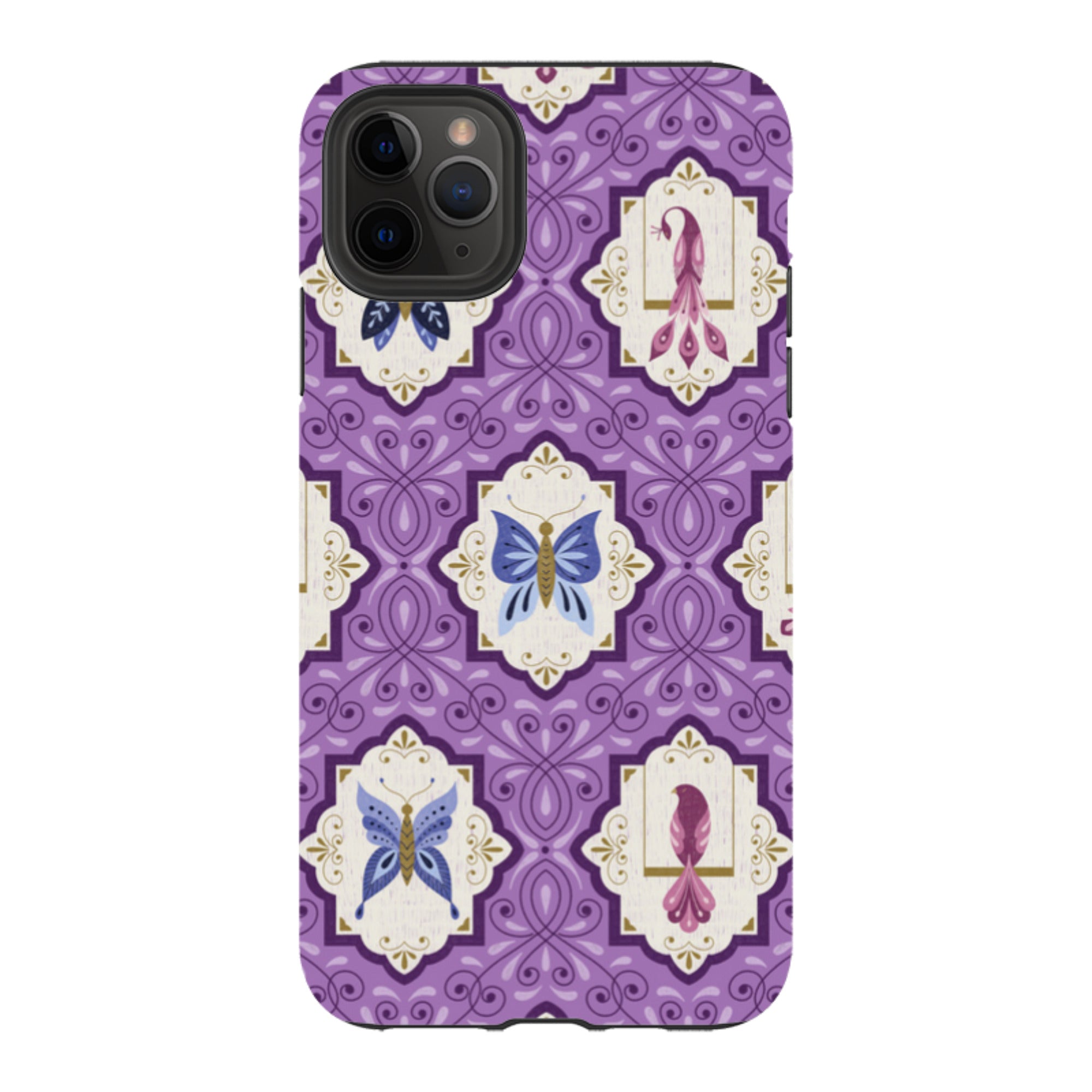 iPhone Tough Case - Wingframes Med Purple By Jenny Zemanek