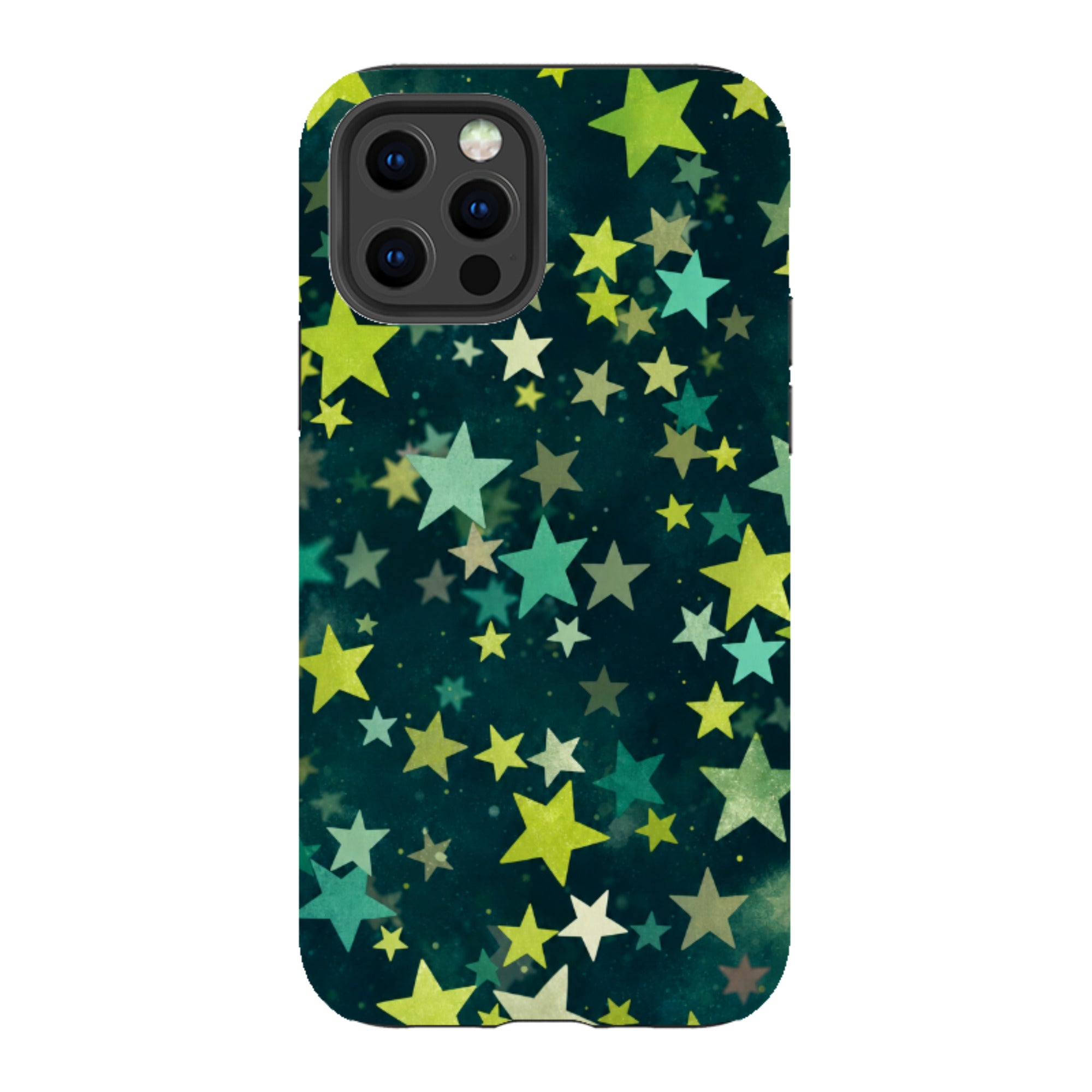 iPhone Tough Case - Green Galaxy Star