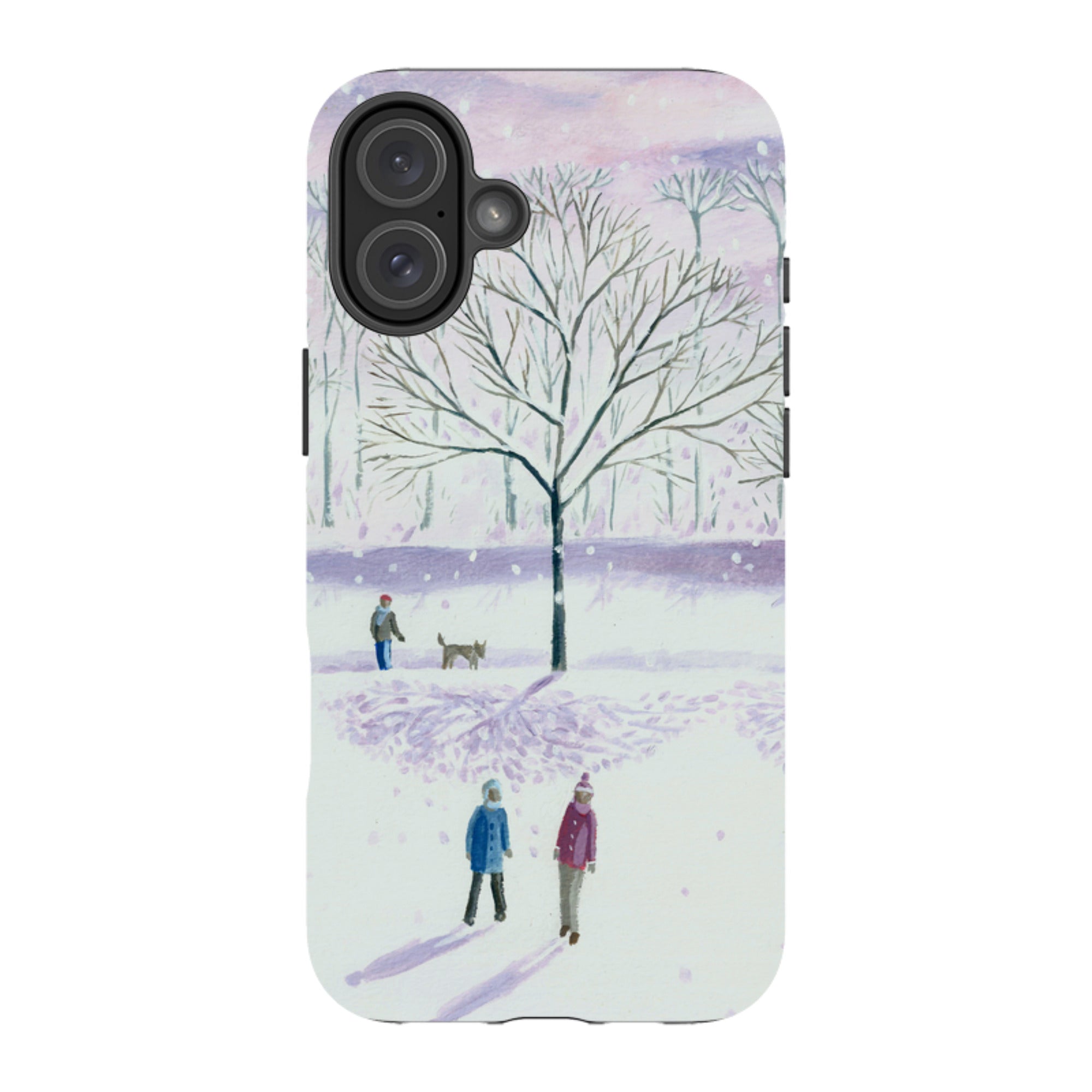 iPhone Tough Case - Xmas Park By Mary Stubberfield