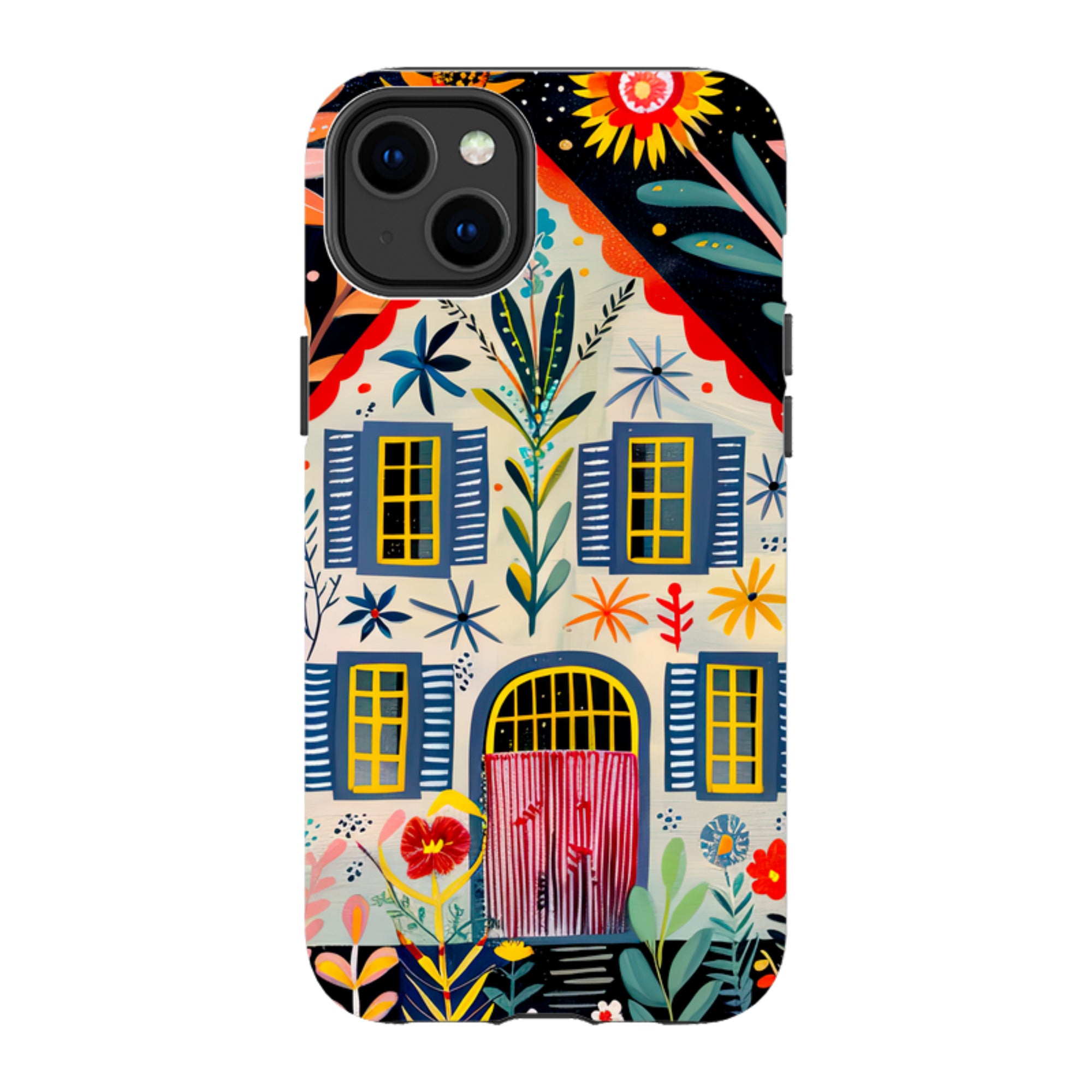iPhone Case - Folk Art House X