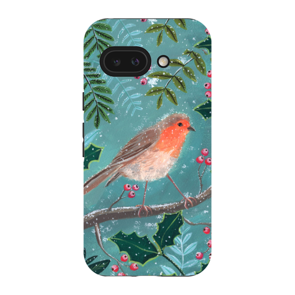 Google Tough Case - Christmas Robin By Mary Stubberfield