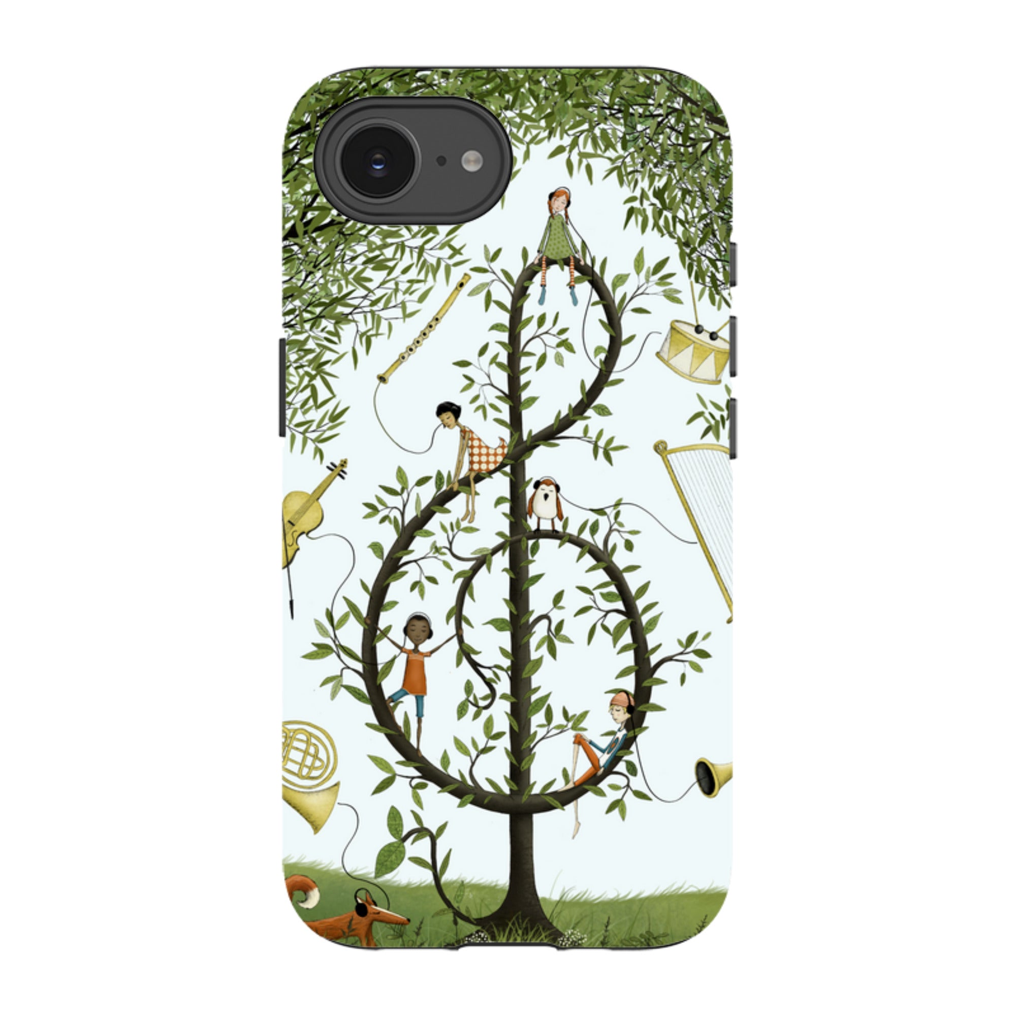 iPhone Tough Case - Music Tree By Maja Lindberg