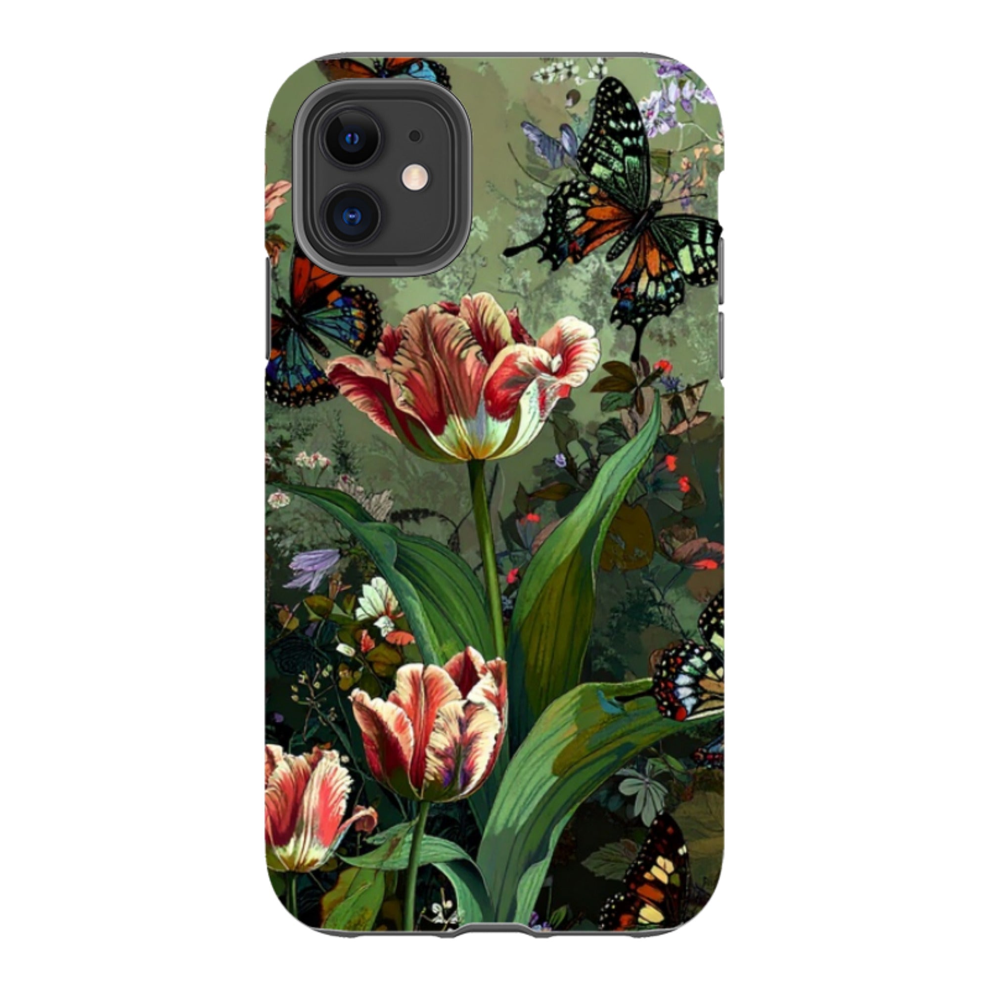 iPhone Tough Case - Green Vyne Butterflies