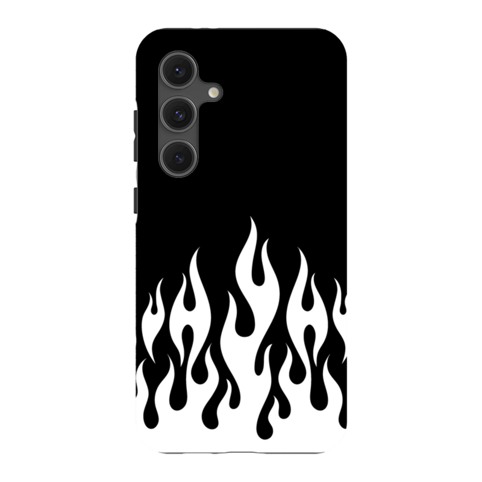 Samsung Tough Case - White Flames