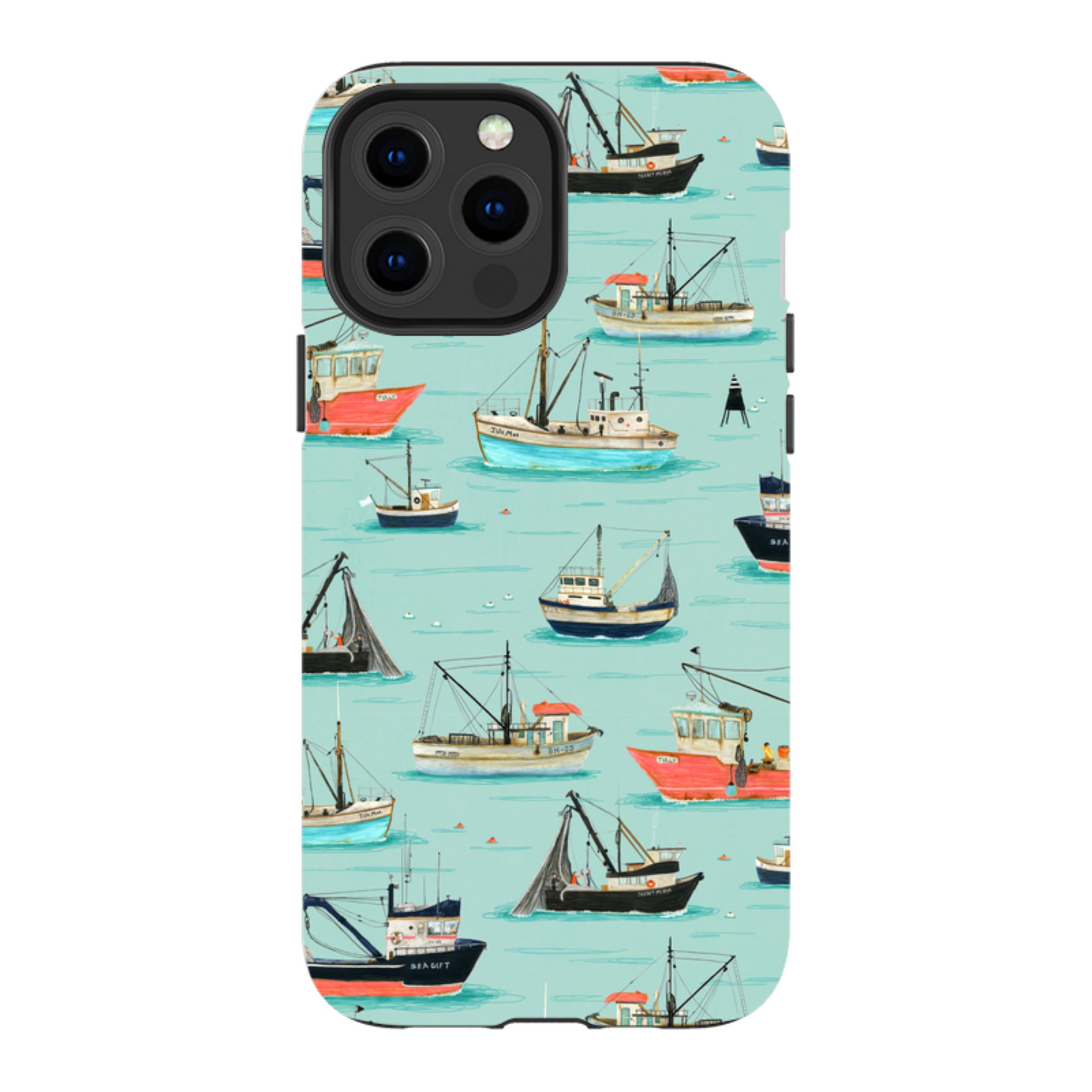 iPhone Tough Case - Fishing Boats By Katherine Quinn