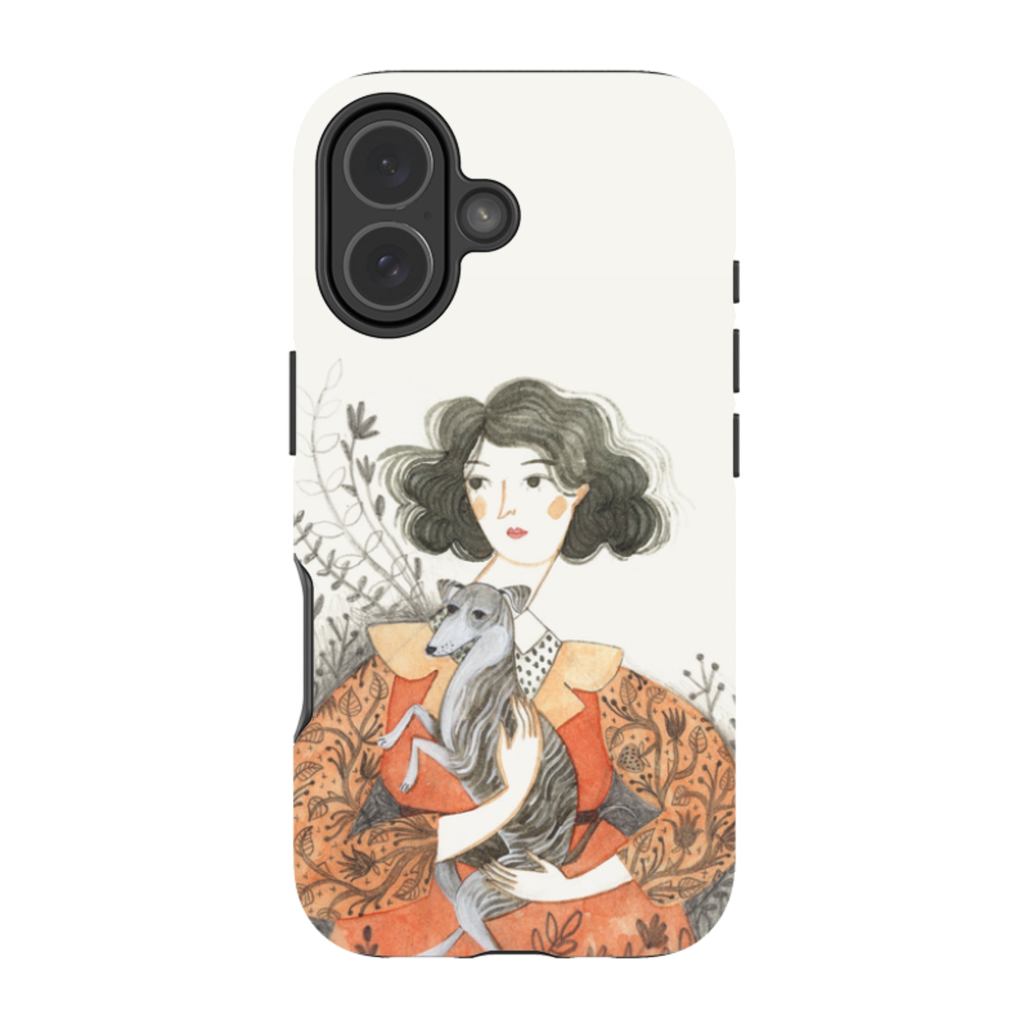 iPhone MagSafe Tough Case - Lady With Whippet By Meghann Rader