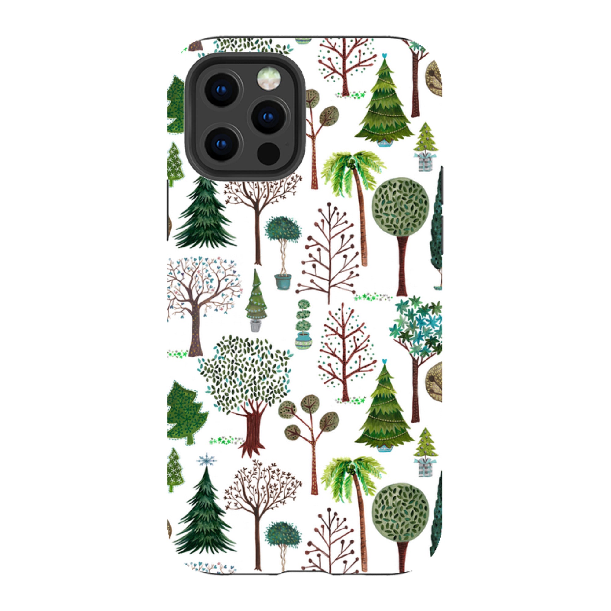 iPhone Tough Case - Xmas Trees By Caroline Bonne Muller