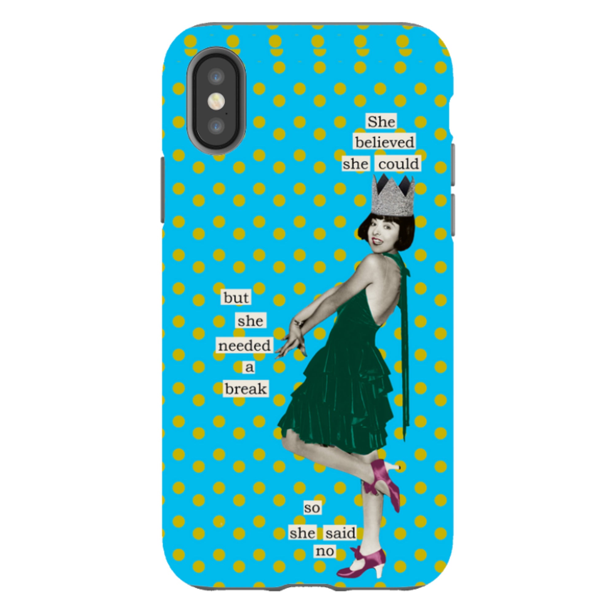 iPhone Tough Case - She Believed She Could By Clare Jordan