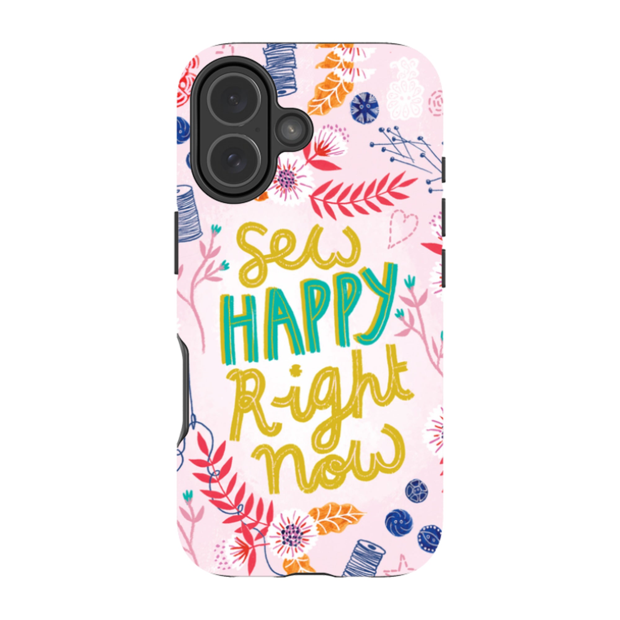 iPhone Tough Case - Sew Happy By Lee Foster Wilson