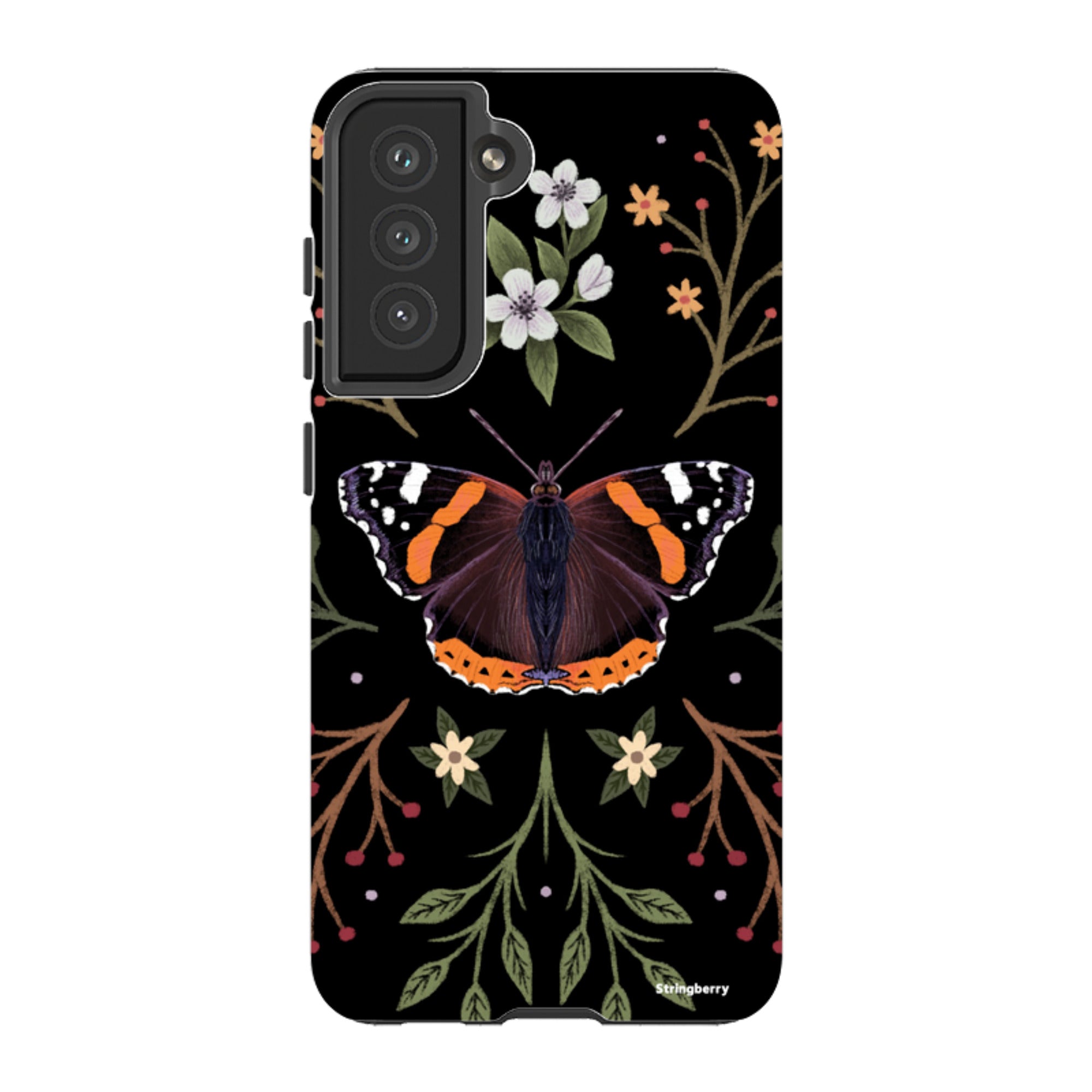 Samsung Tough Case - Red Admiral Butterfly By Anna Stead