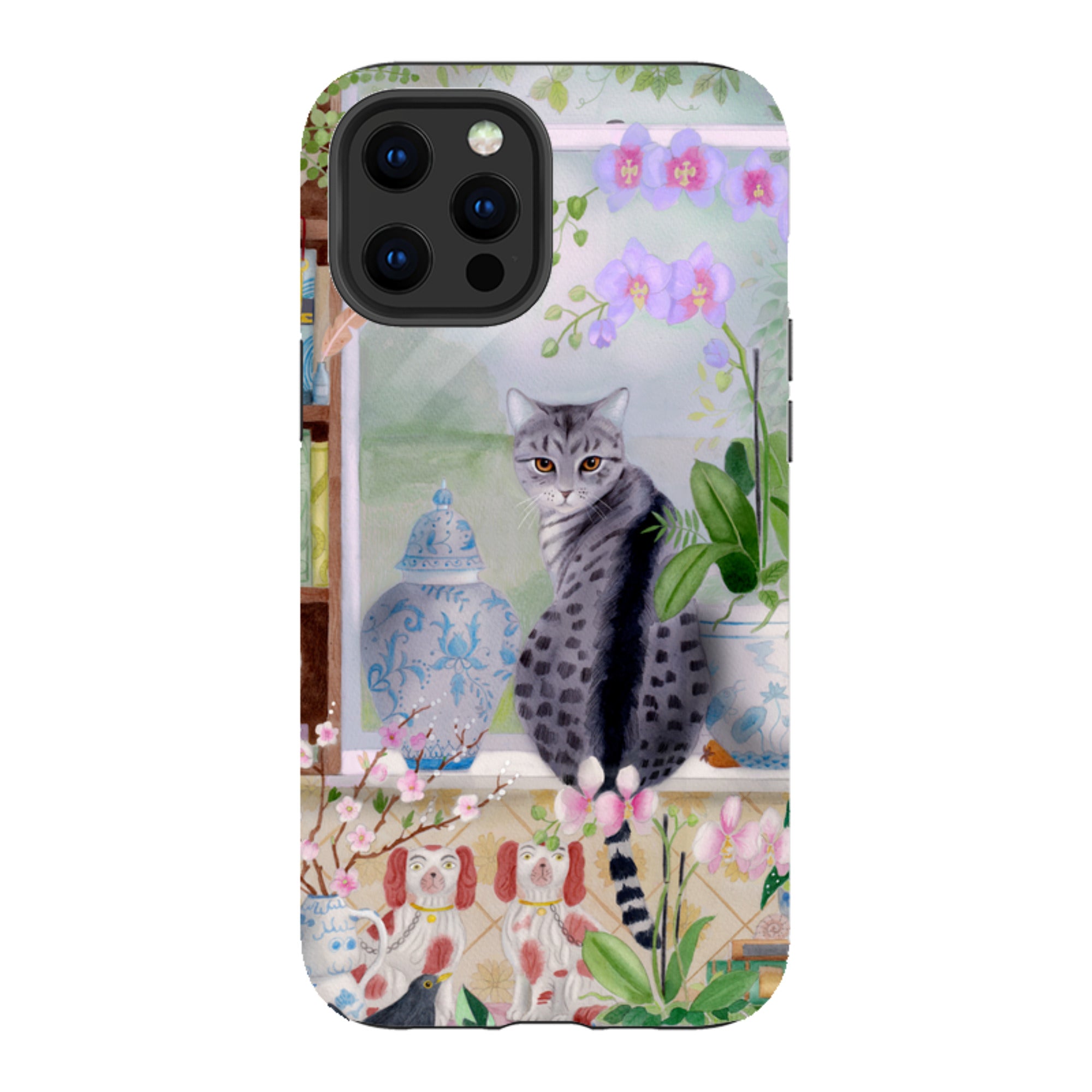 iPhone Tough Case - Cat In Window By Bex Parkin
