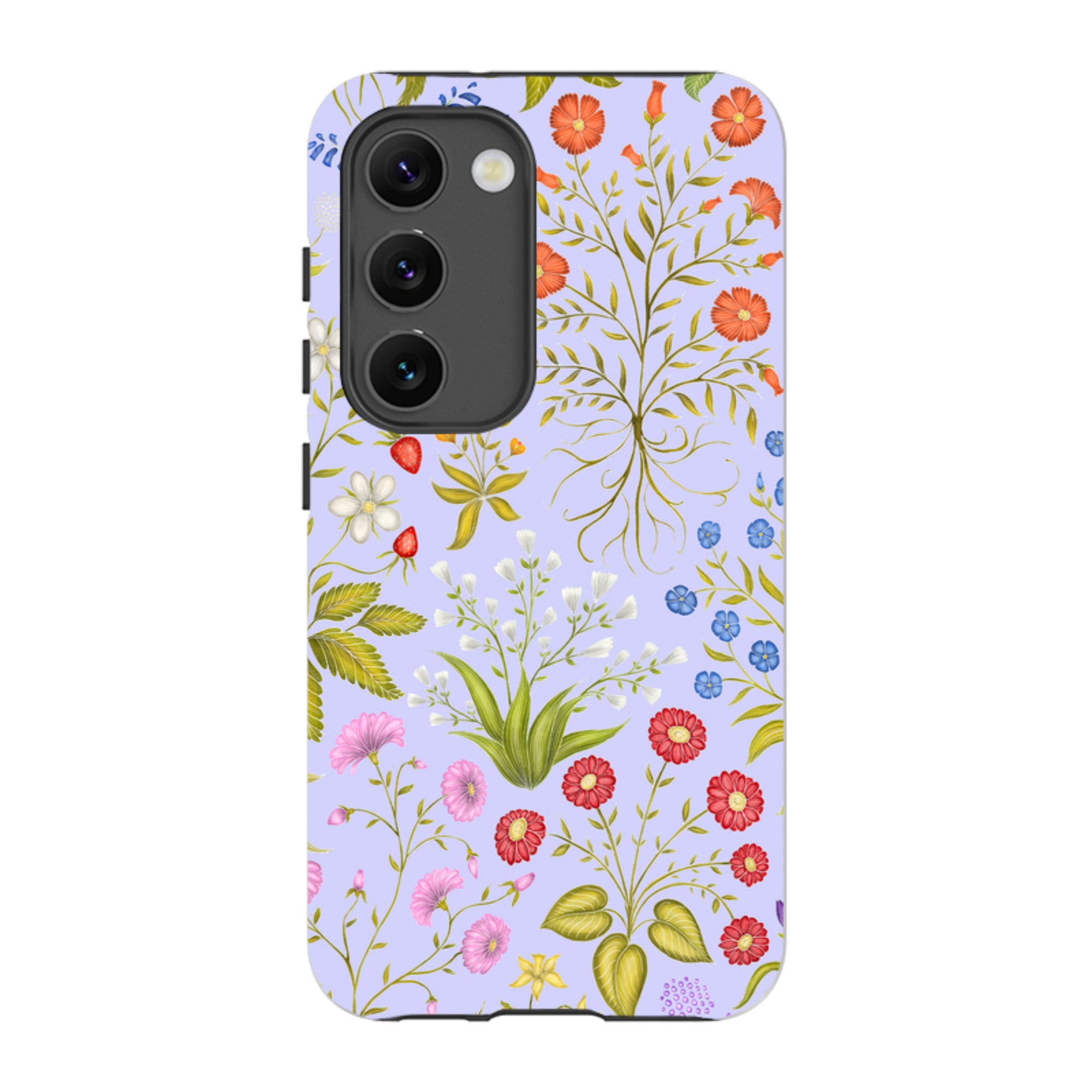 Samsung Tough Case - Fleurs Blue By Catherine Rowe
