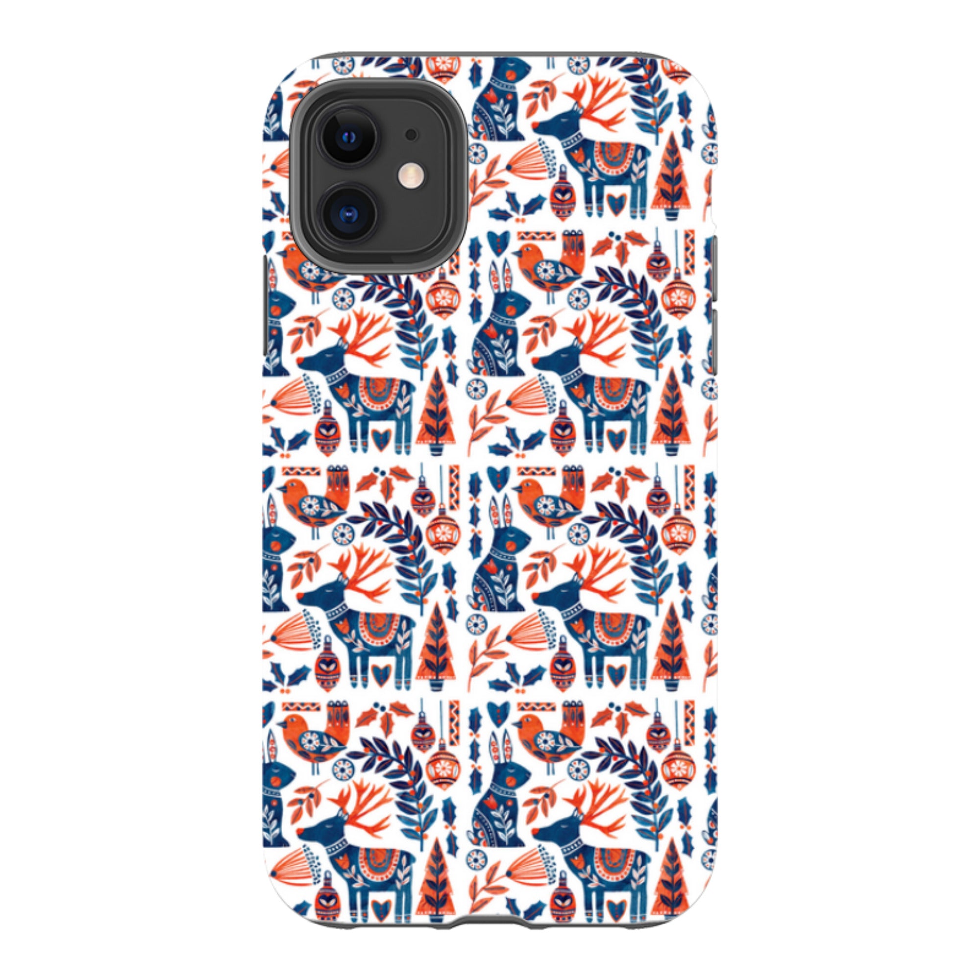 iPhone Tough Case - Scandi Animals By Tracey English
