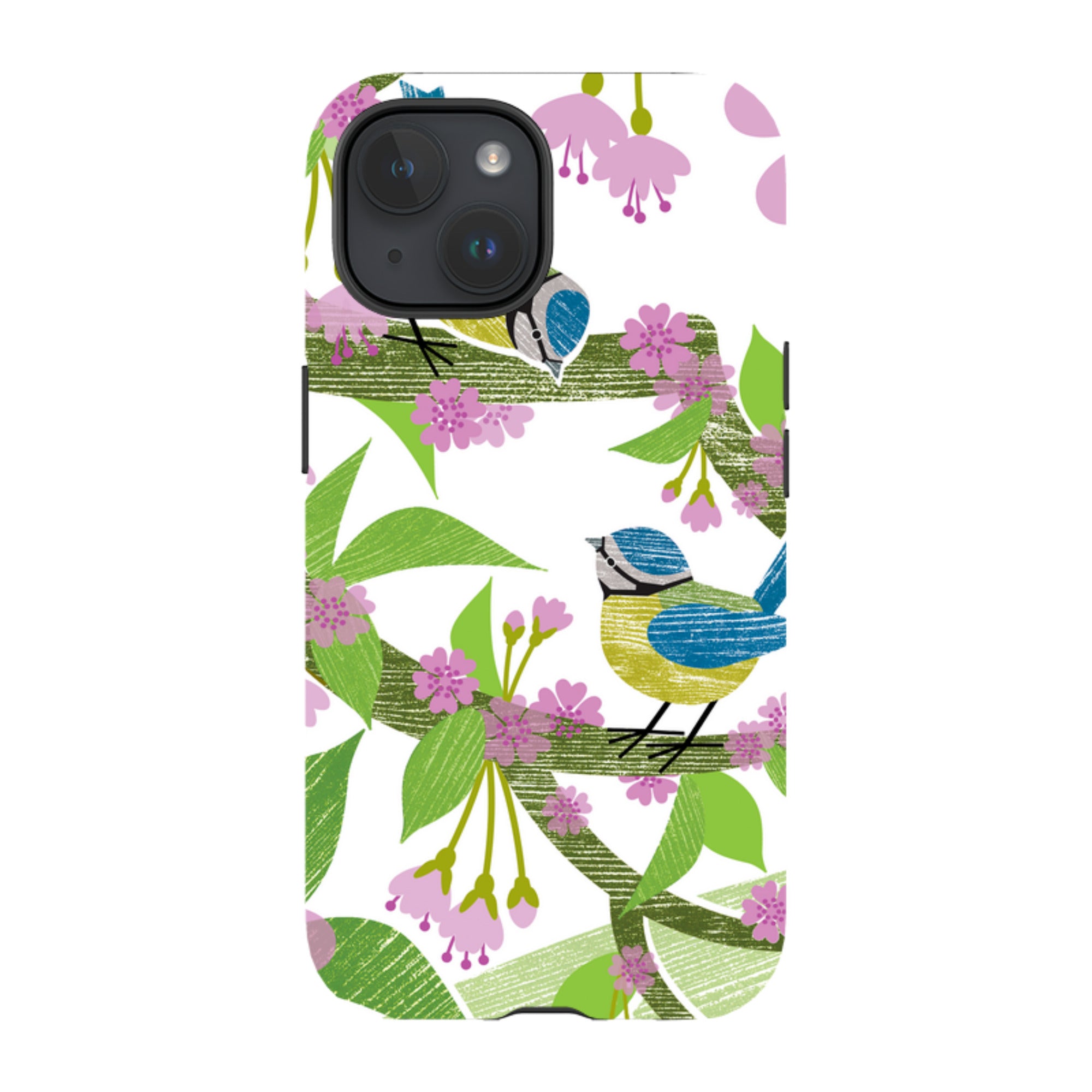 iPhone Tough Case - Blue Tits And Blossom By Liane Payne