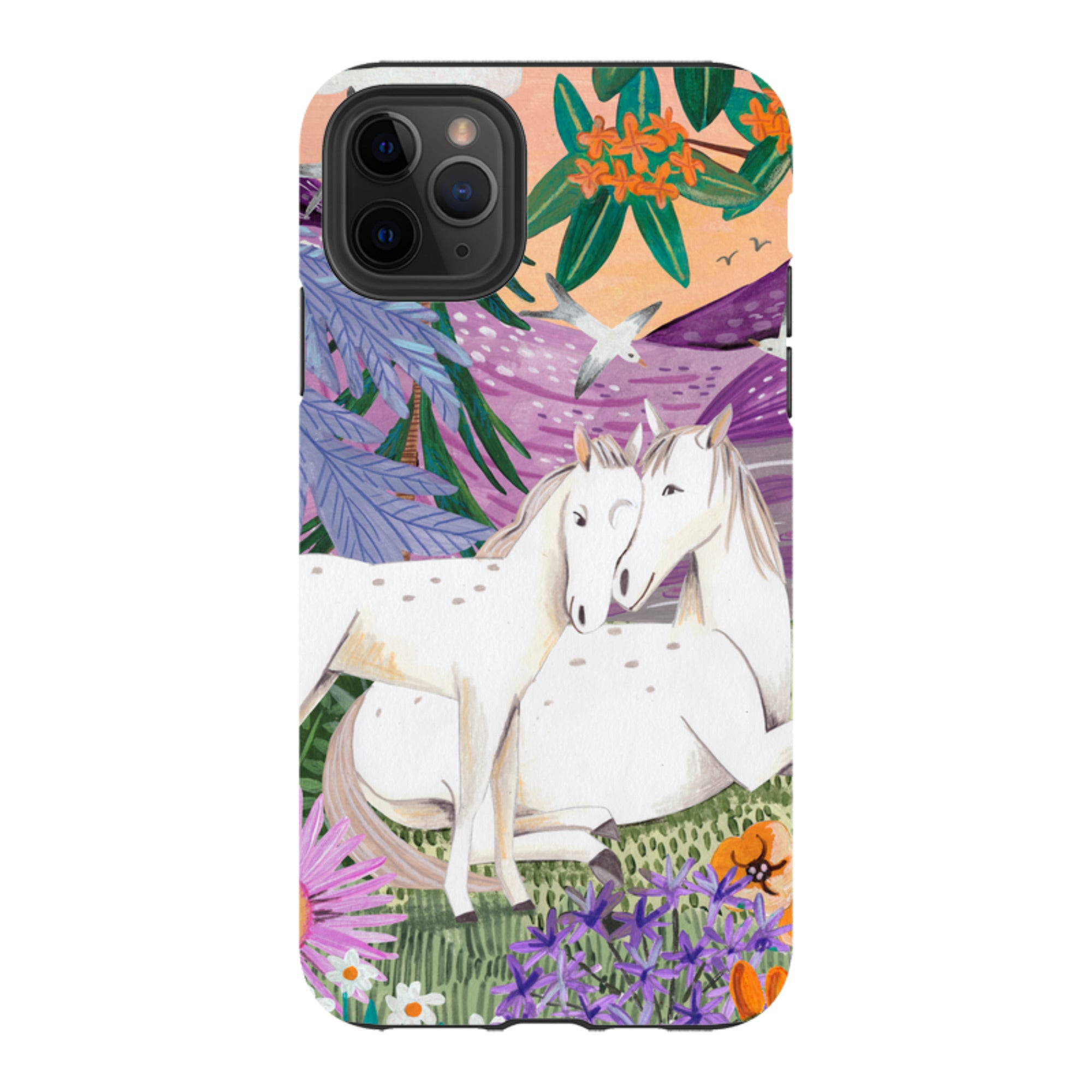 iPhone Tough Case - Horses By Caroline Bonne Muller