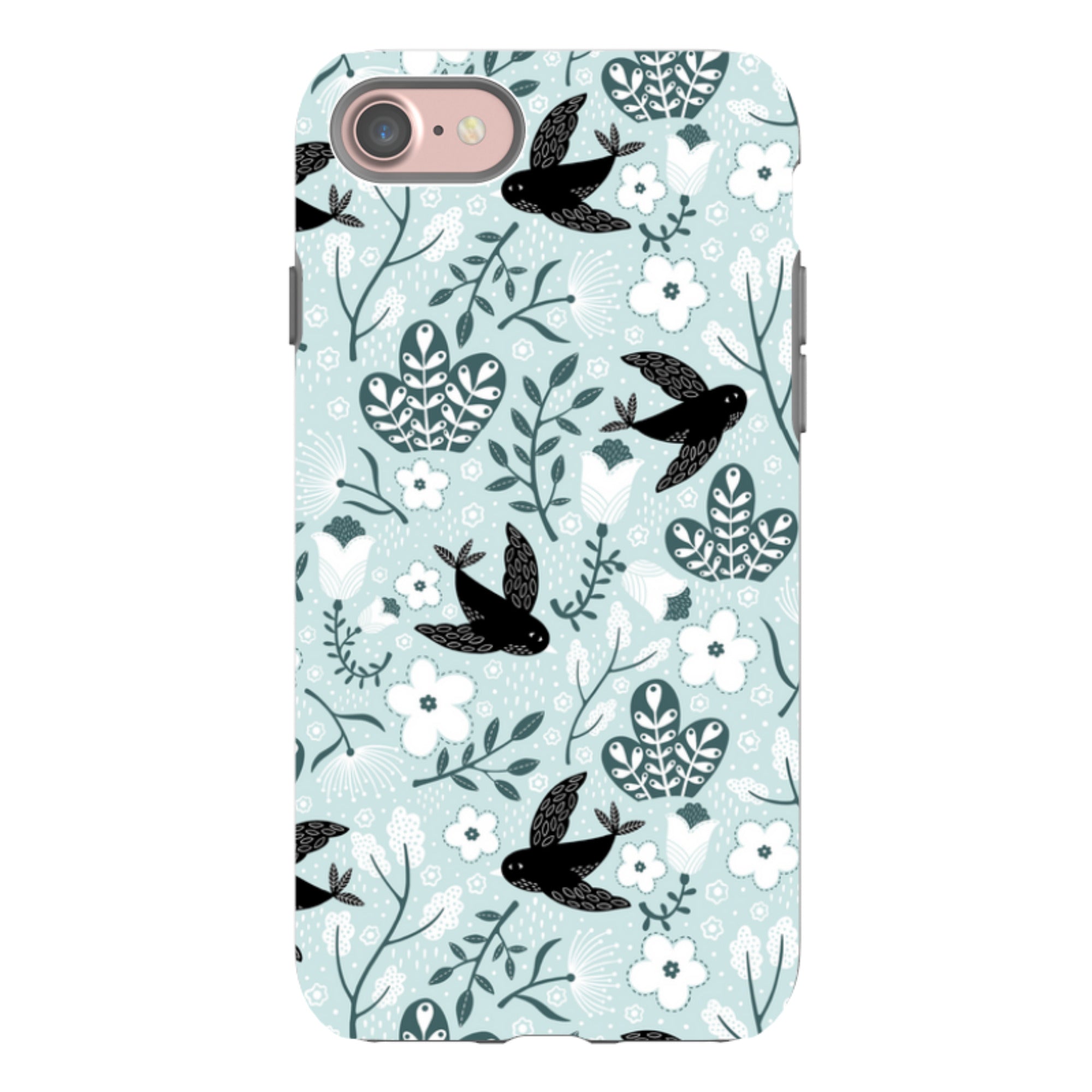 iPhone Tough Case - Black Birds By Suzy Taylor